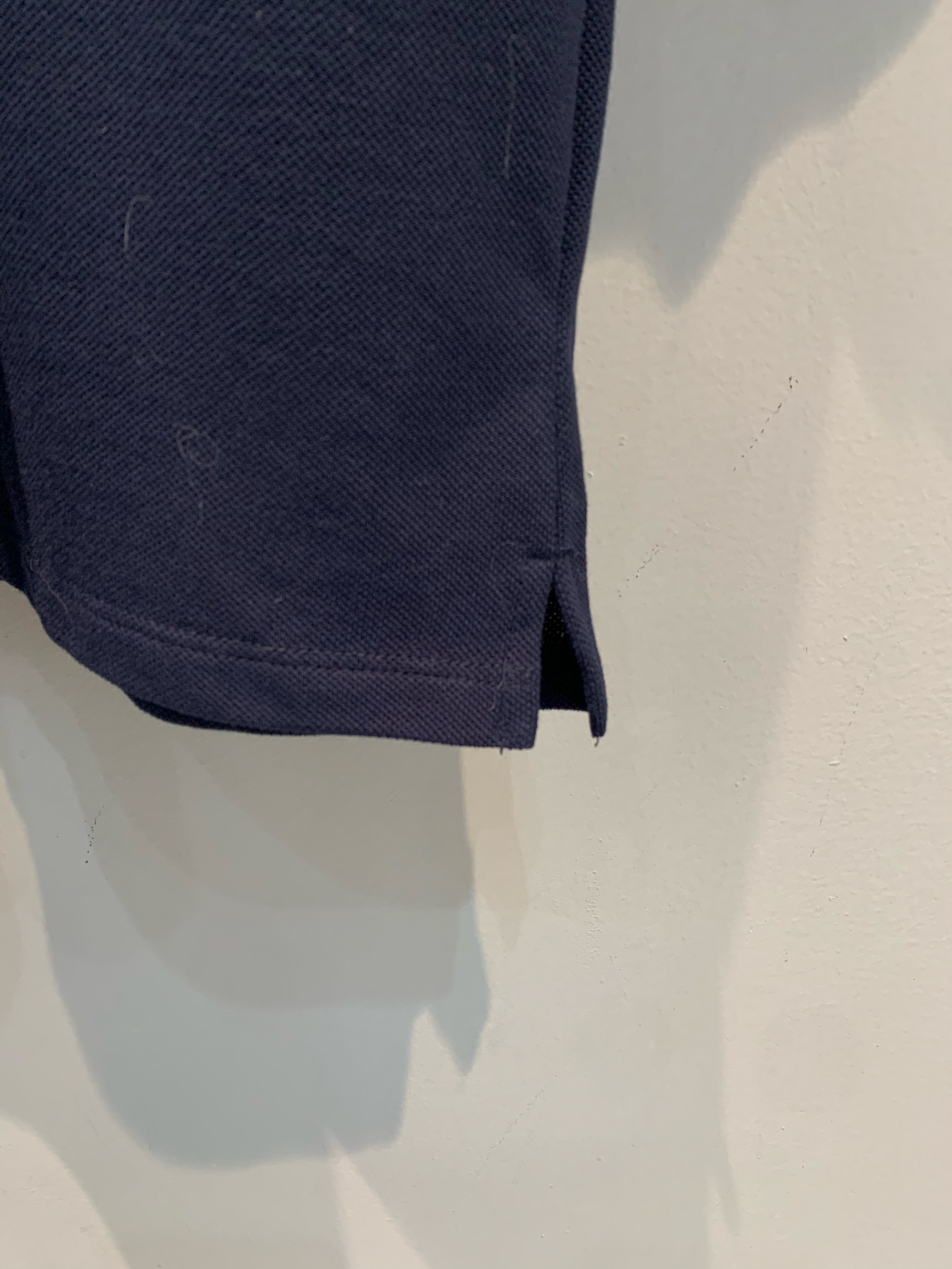 新款 原版开发 Miumi*春夏系列格纹拼接Polo衫，珠地棉材质柔软透气，夏天穿超舒服！深蓝主色+蓝白