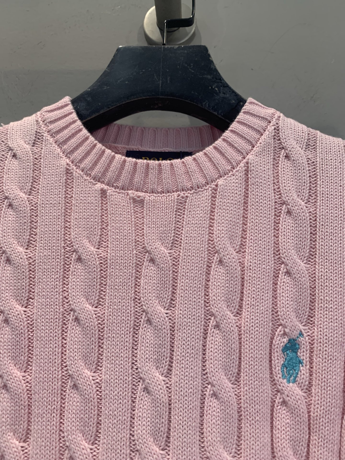 新款🆕 Polo Ralph Lauren麻花针织短袖，经典绞花纹理+圆领设计，修身剪裁超显气质！胸口小