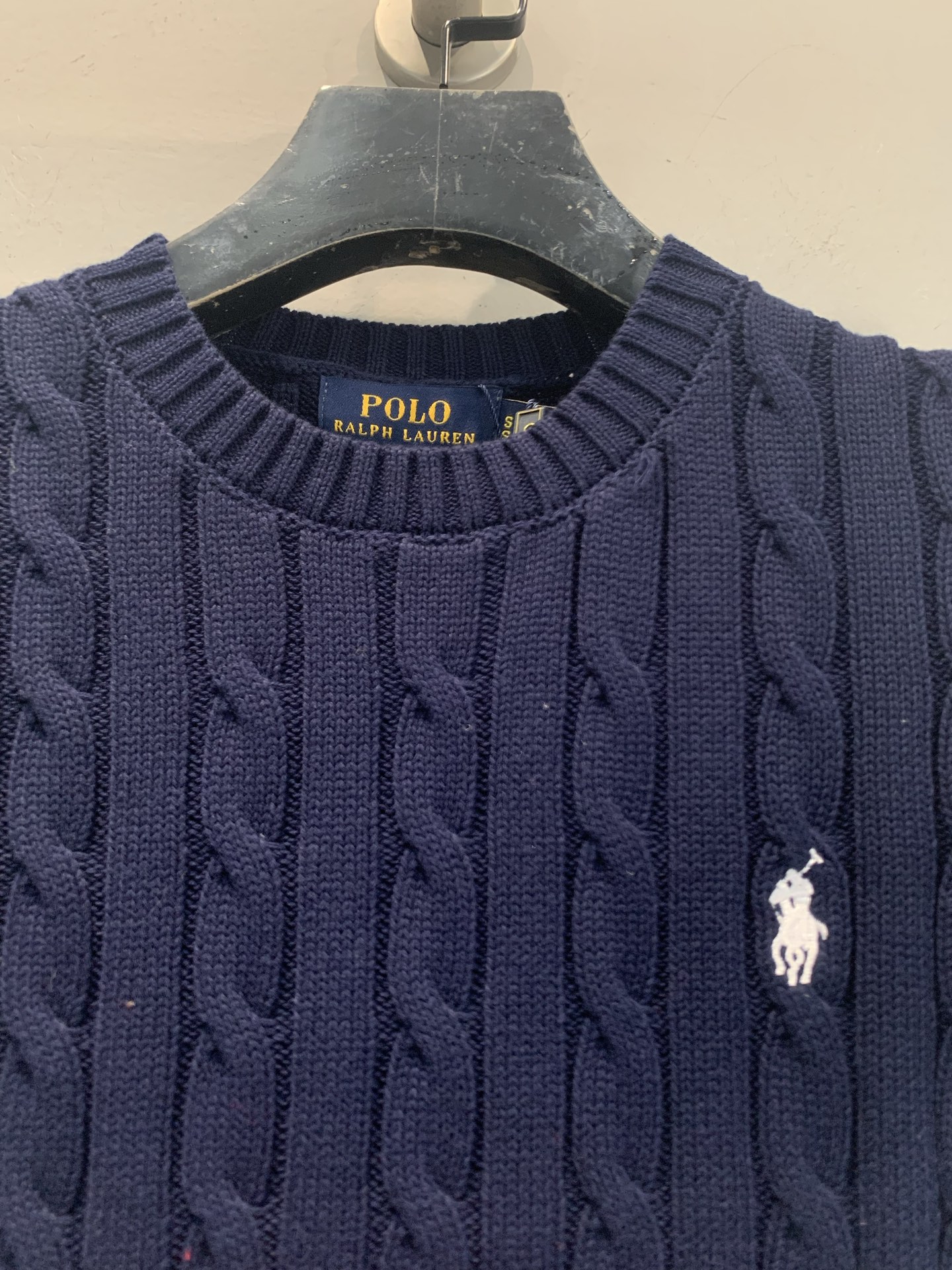 新款🆕 Polo Ralph Lauren麻花针织短袖，经典绞花纹理+圆领设计，修身剪裁超显气质！胸口小