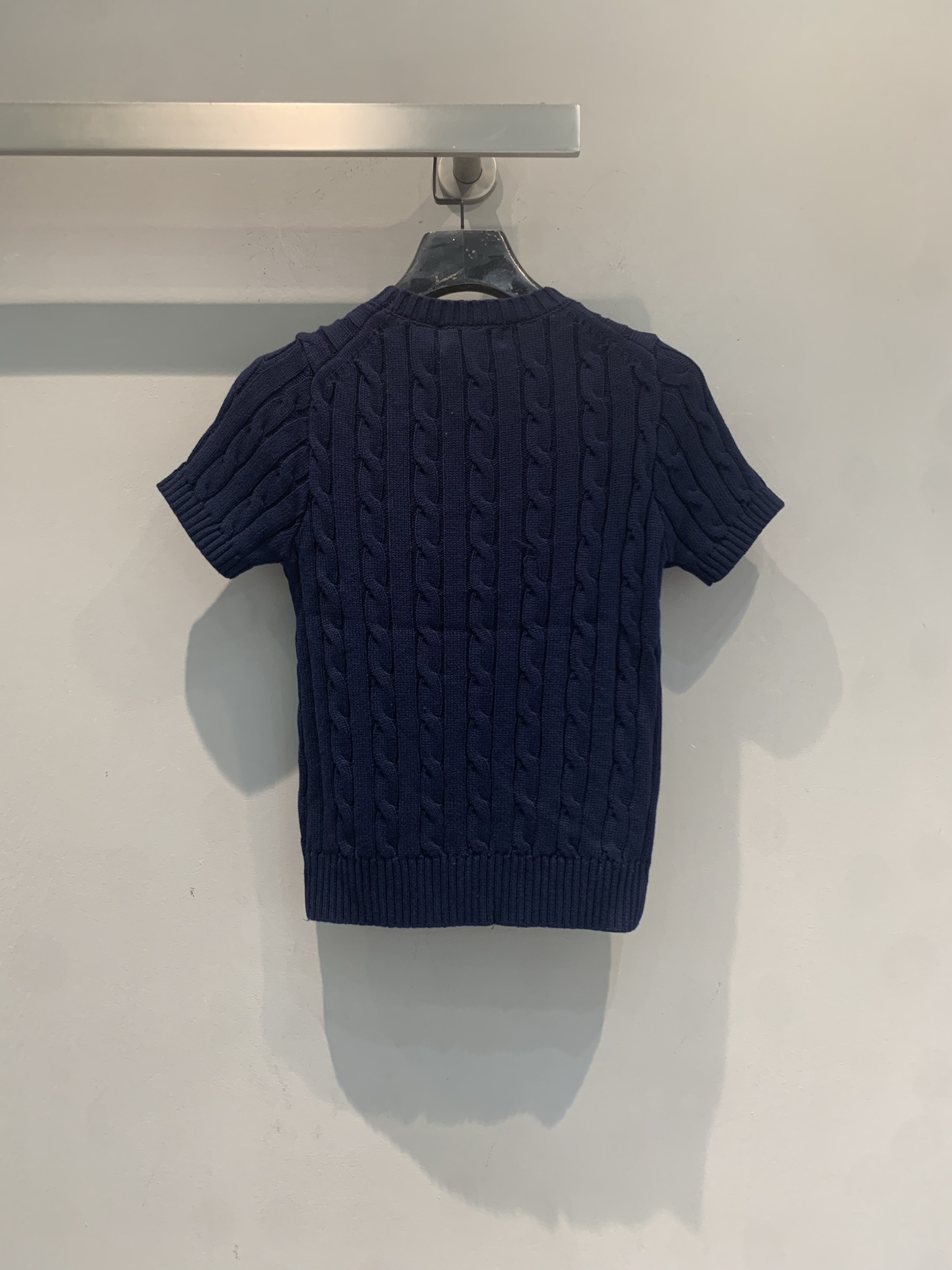 新款🆕 Polo Ralph Lauren麻花针织短袖，经典绞花纹理+圆领设计，修身剪裁超显气质！胸口小