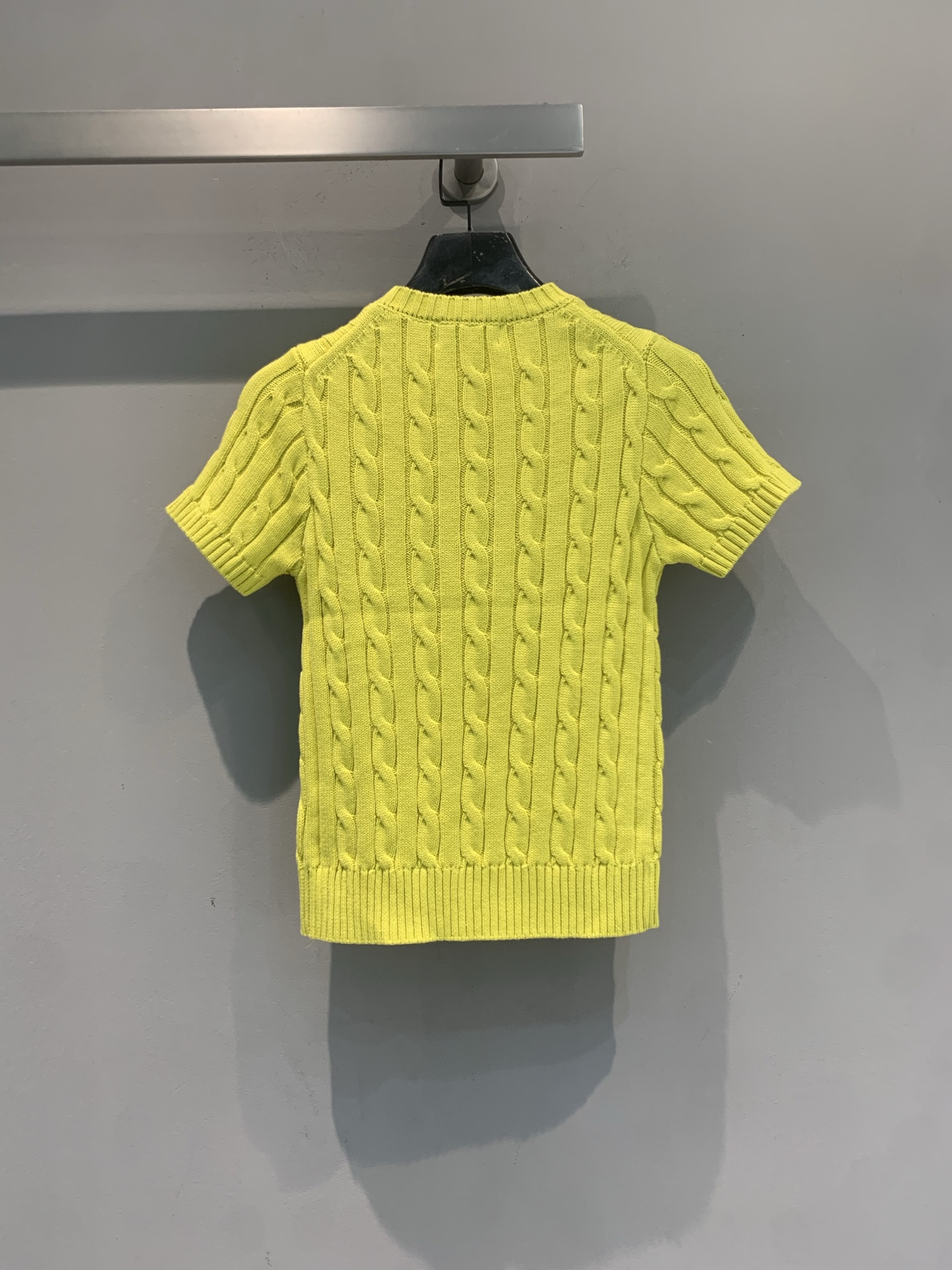 新款🆕 Polo Ralph Lauren麻花针织短袖，经典绞花纹理+圆领设计，修身剪裁超显气质！胸口小