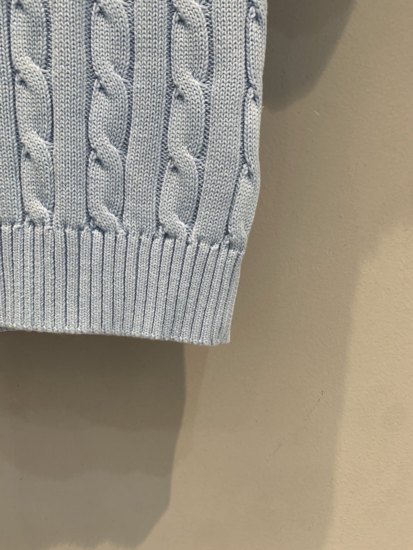 新款🆕 Polo Ralph Lauren麻花针织短袖，经典绞花纹理+圆领设计，修身剪裁超显气质！胸口小