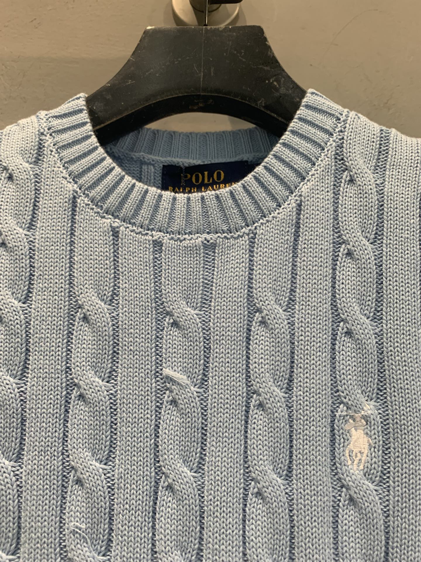 新款🆕 Polo Ralph Lauren麻花针织短袖，经典绞花纹理+圆领设计，修身剪裁超显气质！胸口小