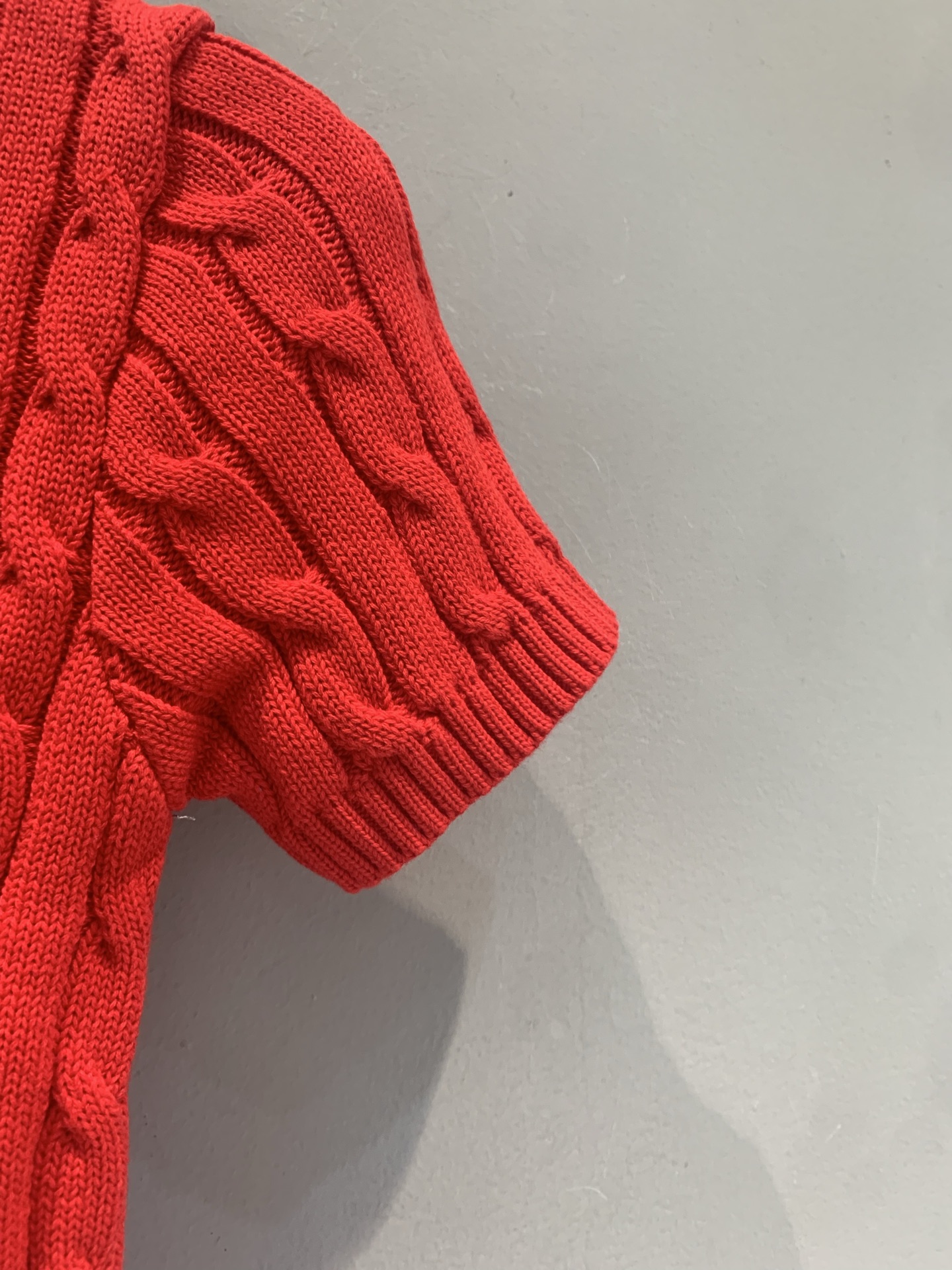 新款🆕 Polo Ralph Lauren麻花针织短袖，经典绞花纹理+圆领设计，修身剪裁超显气质！胸口小