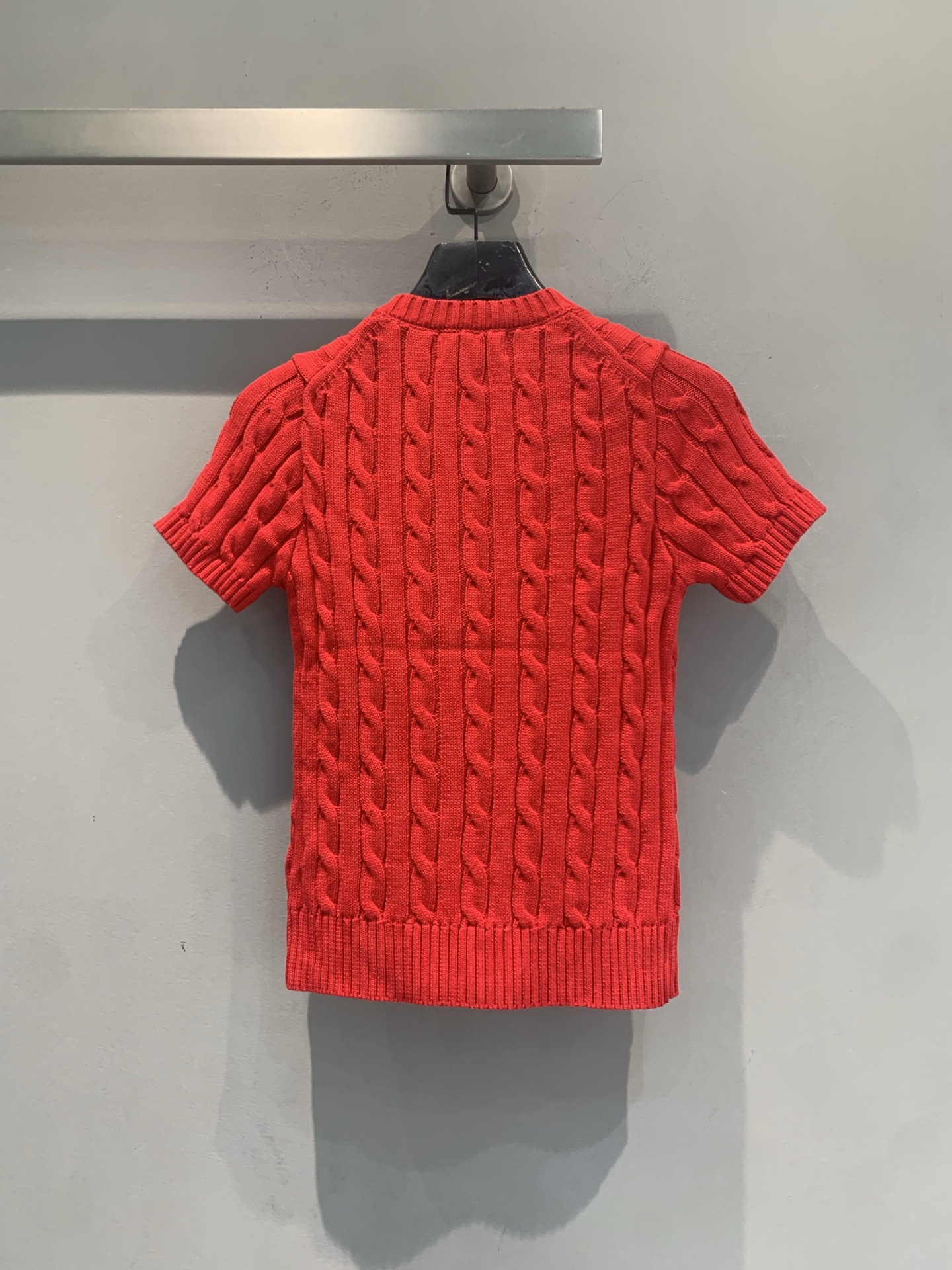 新款🆕 Polo Ralph Lauren麻花针织短袖，经典绞花纹理+圆领设计，修身剪裁超显气质！胸口小