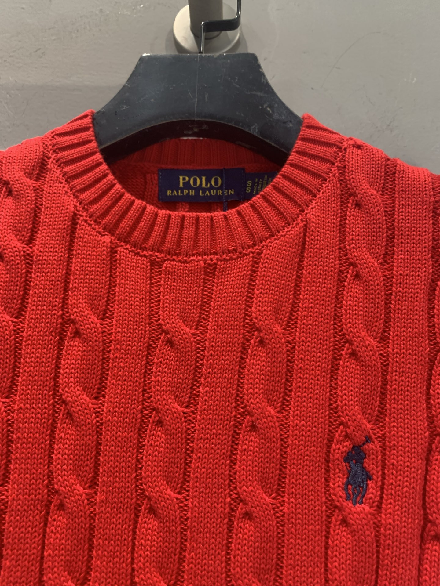 新款🆕 Polo Ralph Lauren麻花针织短袖，经典绞花纹理+圆领设计，修身剪裁超显气质！胸口小