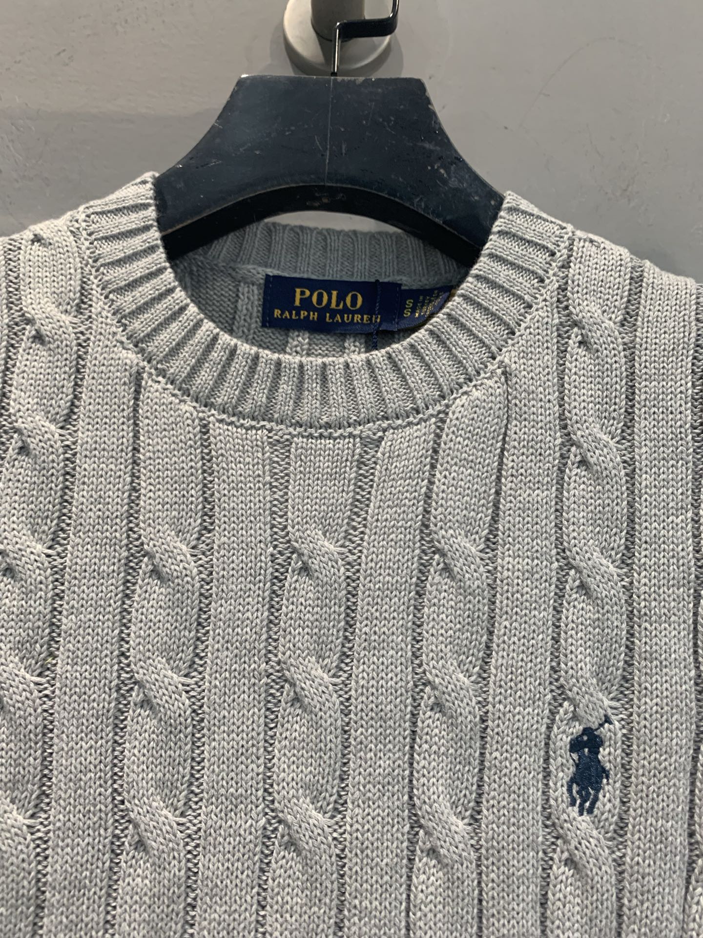 新款🆕 Polo Ralph Lauren麻花针织短袖，经典绞花纹理+圆领设计，修身剪裁超显气质！胸口小