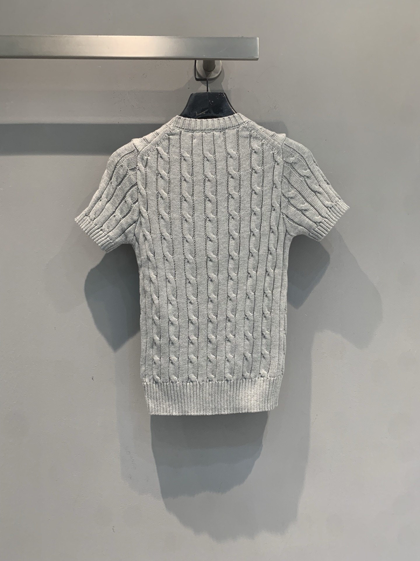 新款🆕 Polo Ralph Lauren麻花针织短袖，经典绞花纹理+圆领设计，修身剪裁超显气质！胸口小