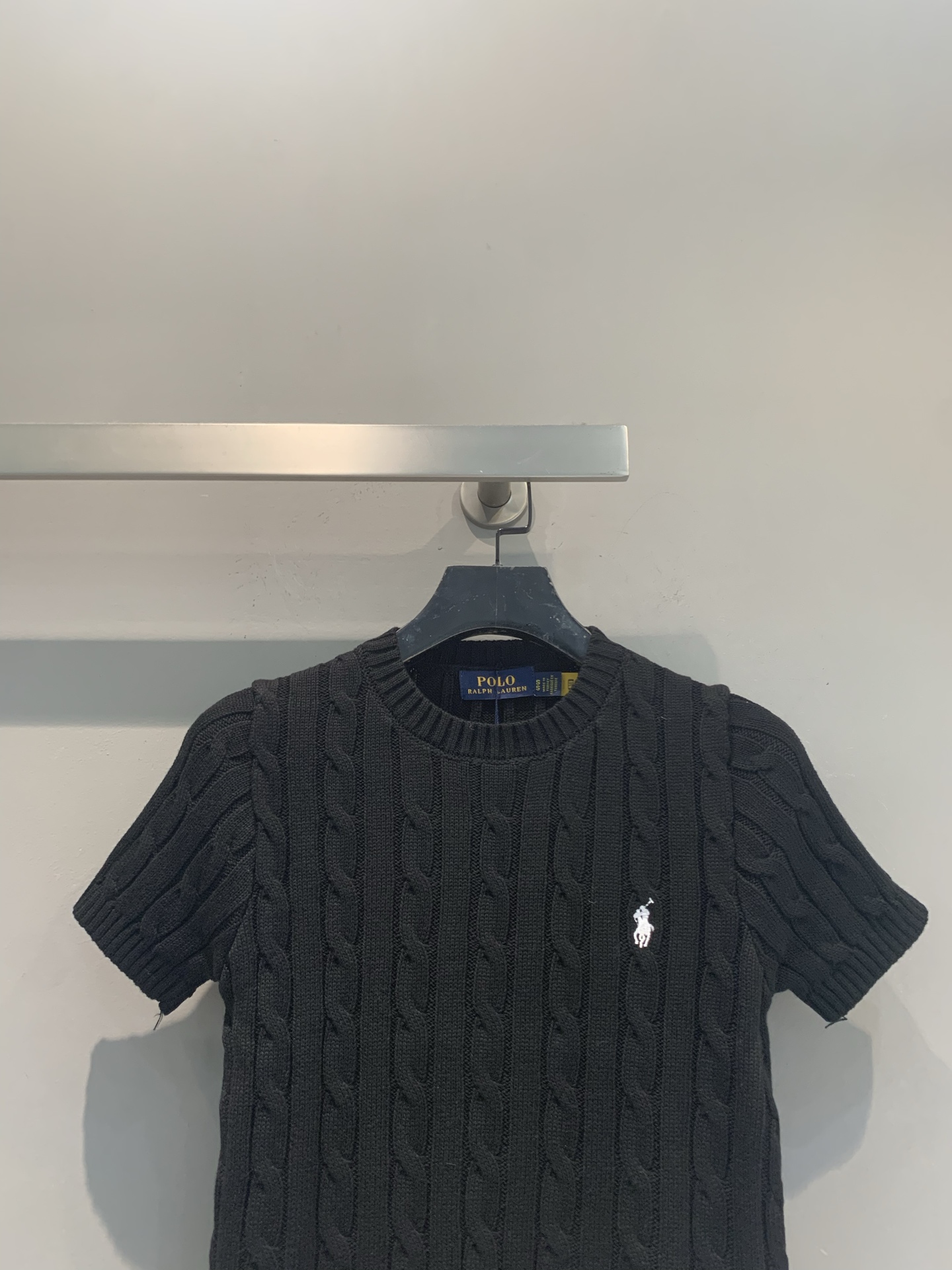 新款🆕 Polo Ralph Lauren麻花针织短袖，经典绞花纹理+圆领设计，修身剪裁超显气质！胸口小