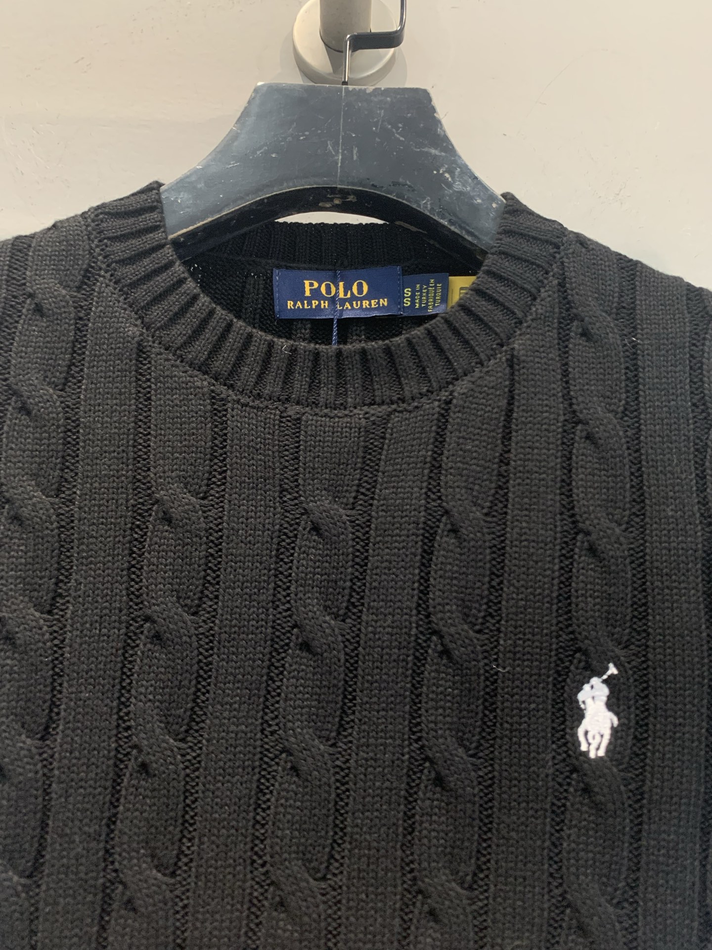 新款🆕 Polo Ralph Lauren麻花针织短袖，经典绞花纹理+圆领设计，修身剪裁超显气质！胸口小
