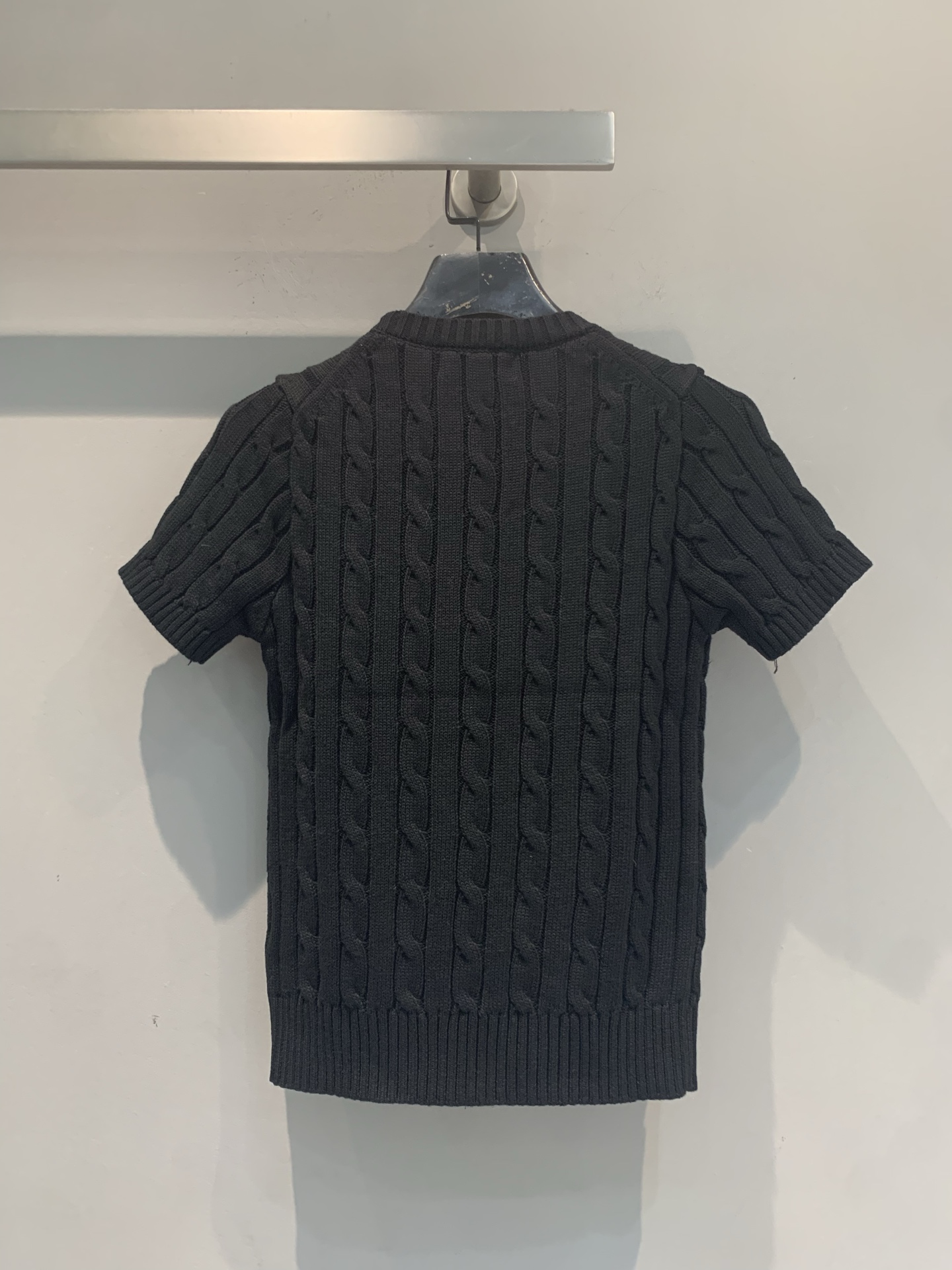 新款🆕 Polo Ralph Lauren麻花针织短袖，经典绞花纹理+圆领设计，修身剪裁超显气质！胸口小