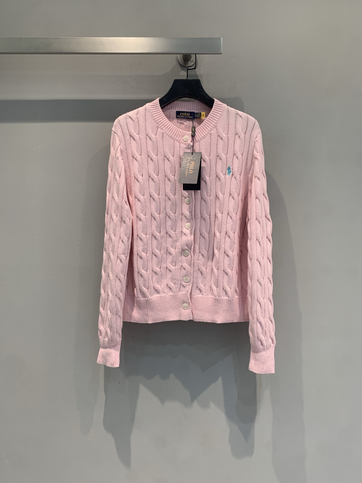 新款🆕 Polo Ralph Lauren早春新款经典绞花开衫，100%纯棉材质，柔软亲肤，麻花纹理立体