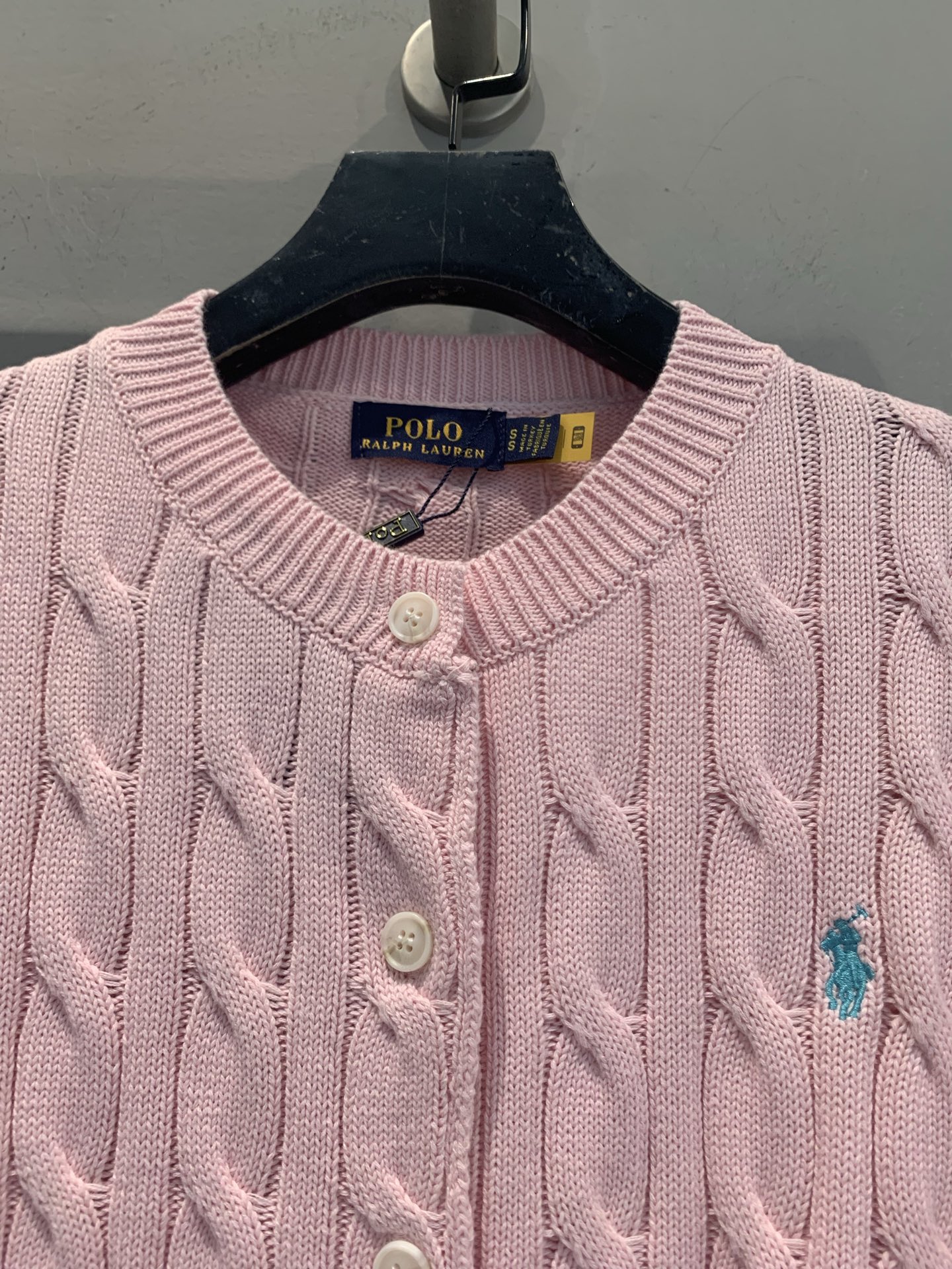 新款🆕 Polo Ralph Lauren早春新款经典绞花开衫，100%纯棉材质，柔软亲肤，麻花纹理立体