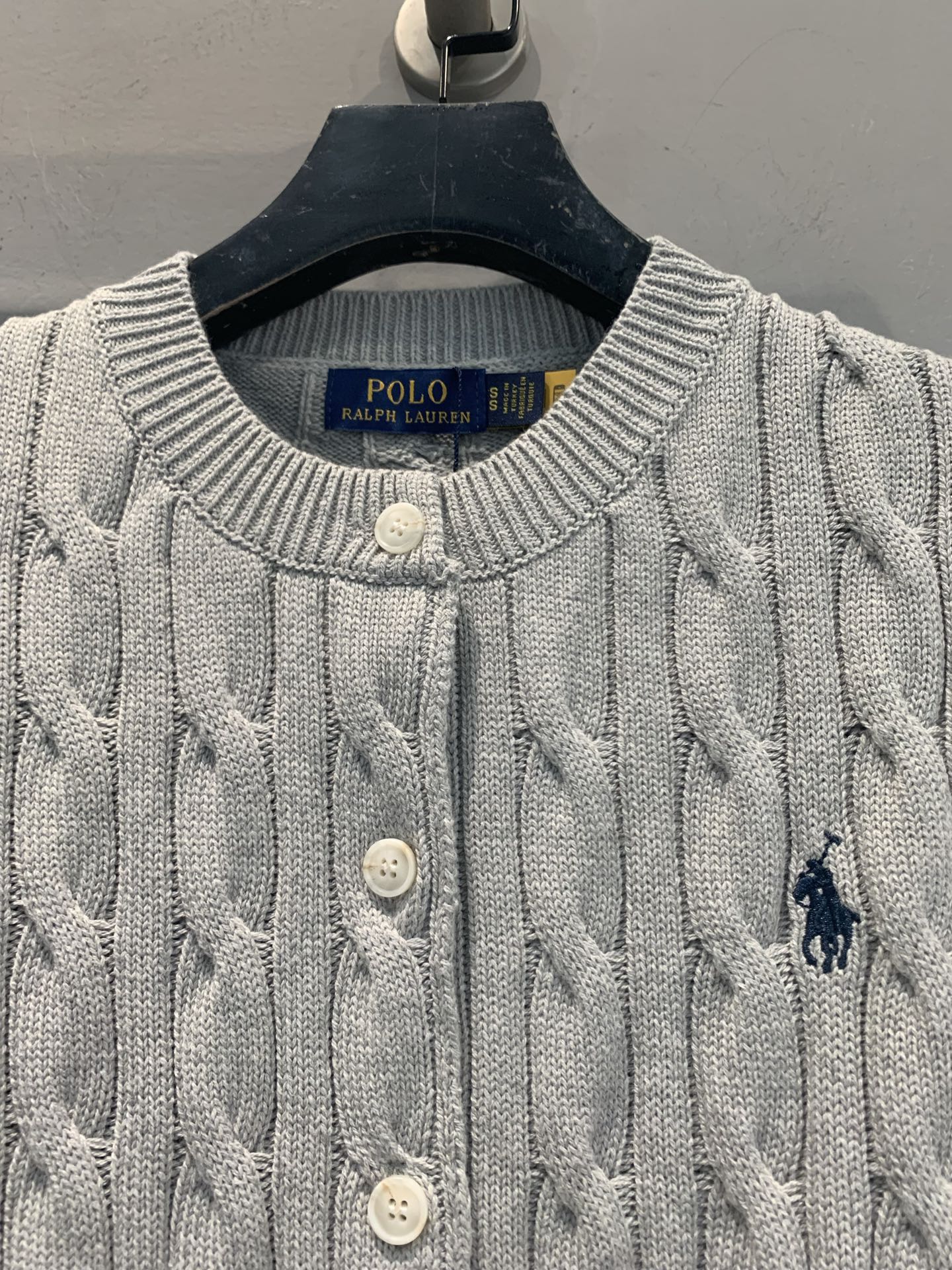 新款🆕 Polo Ralph Lauren早春新款经典绞花开衫，100%纯棉材质，柔软亲肤，麻花纹理立体