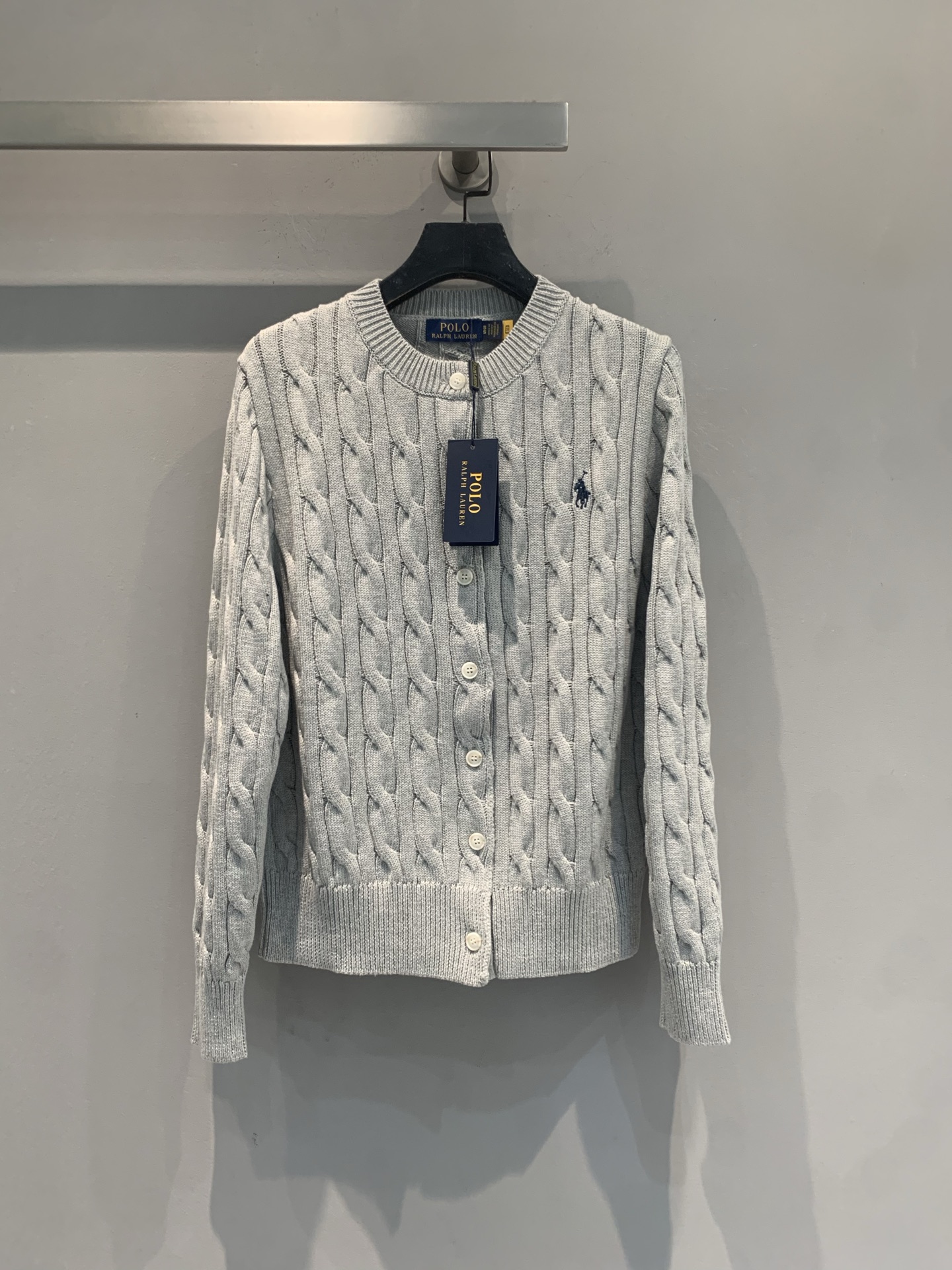 新款🆕 Polo Ralph Lauren早春新款经典绞花开衫，100%纯棉材质，柔软亲肤，麻花纹理立体