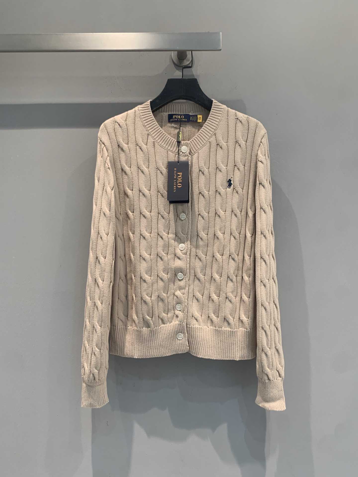 新款🆕 Polo Ralph Lauren早春新款经典绞花开衫，100%纯棉材质，柔软亲肤，麻花纹理立体