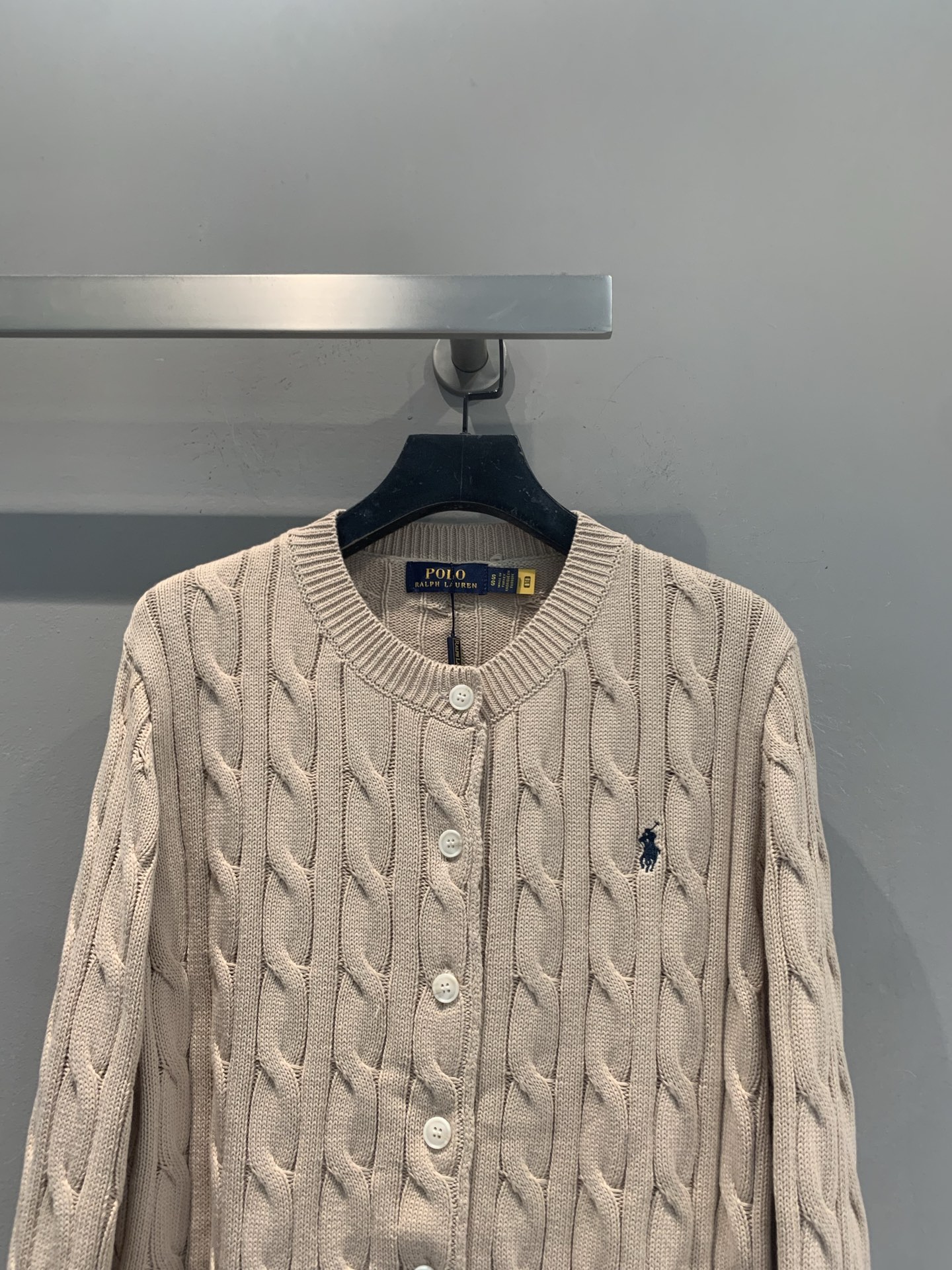 新款🆕 Polo Ralph Lauren早春新款经典绞花开衫，100%纯棉材质，柔软亲肤，麻花纹理立体