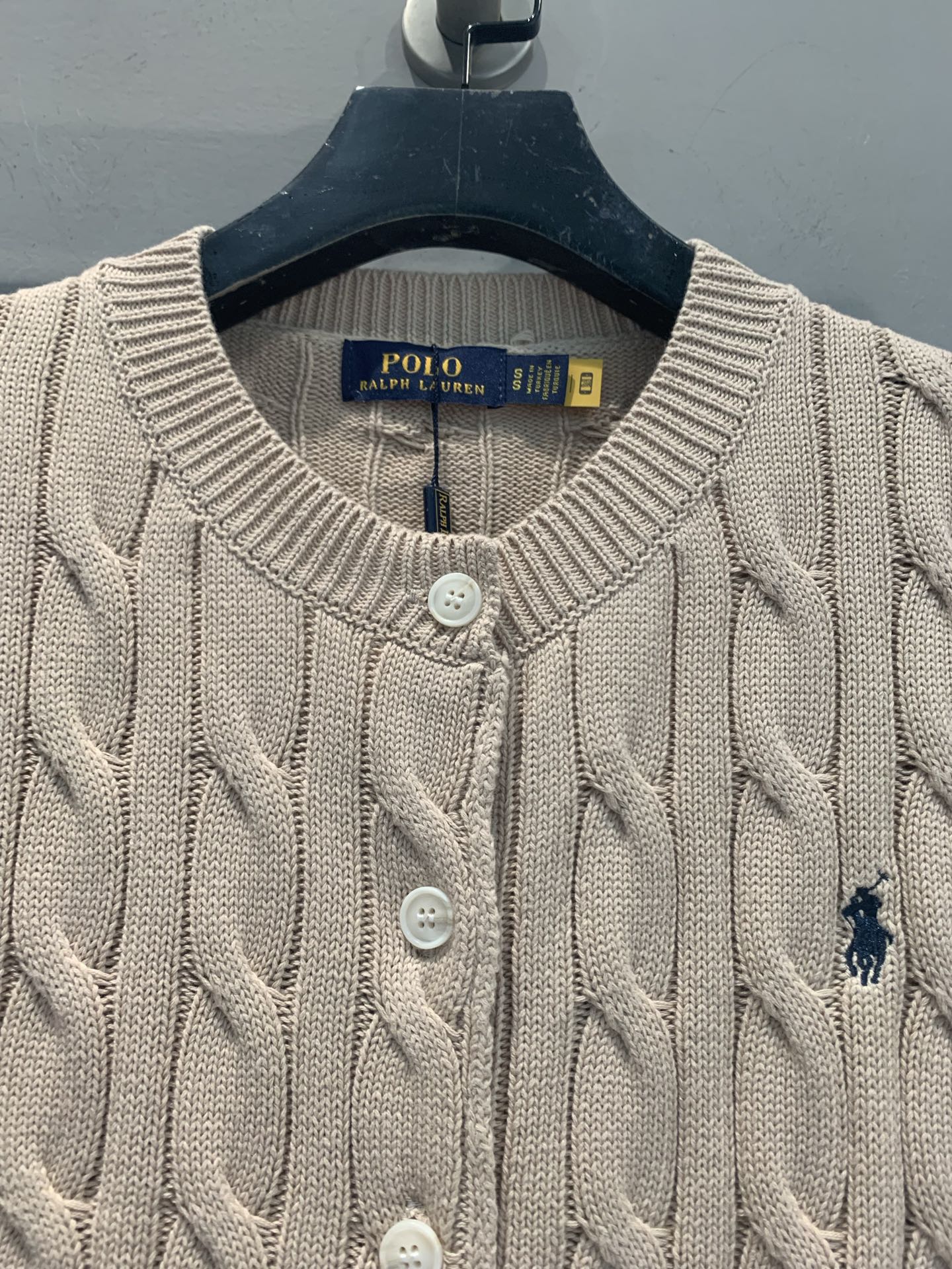 新款🆕 Polo Ralph Lauren早春新款经典绞花开衫，100%纯棉材质，柔软亲肤，麻花纹理立体