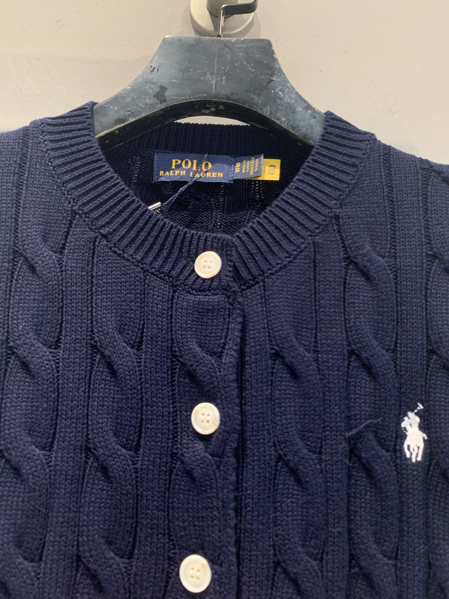 新款🆕 Polo Ralph Lauren早春新款经典绞花开衫，100%纯棉材质，柔软亲肤，麻花纹理立体