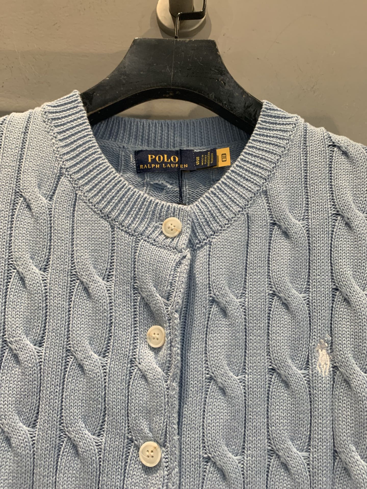 新款🆕 Polo Ralph Lauren早春新款经典绞花开衫，100%纯棉材质，柔软亲肤，麻花纹理立体