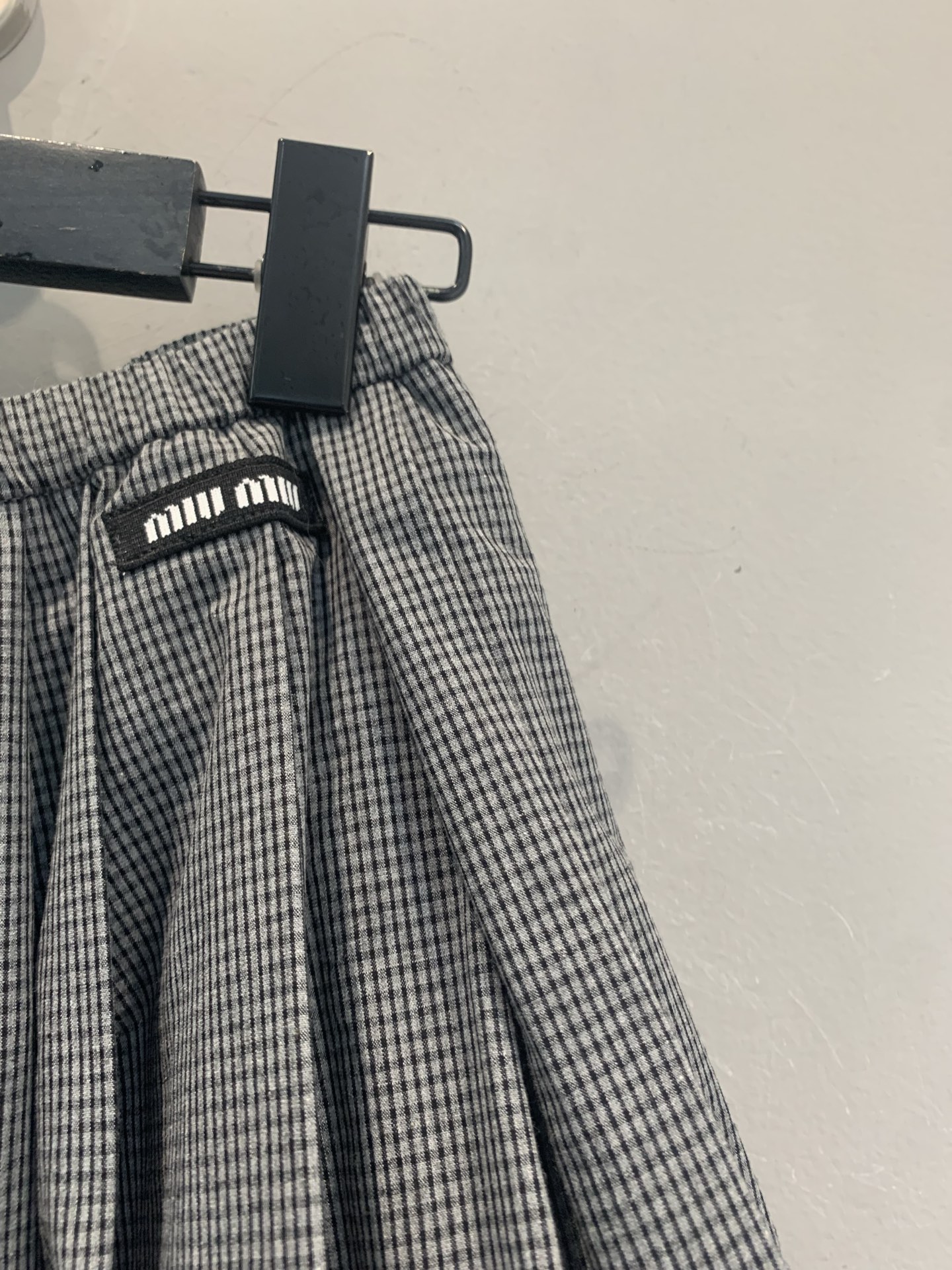 新款🆕 原版开发 Miumi*春夏新款时髦复古千鸟格花苞裙，经典千鸟格纹+百褶花苞裙摆，学院风满满！10
