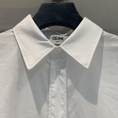 新款🆕 原版开发 Celin*早秋新款时髦百搭净色中长款白色衬衫,100%纯棉材质,柔软透气,春秋季节穿 新款🆕 原版开发 Celin*早秋新款时髦百搭净色中长款白色衬衫,100%纯棉材质,柔软透气,春秋季节穿