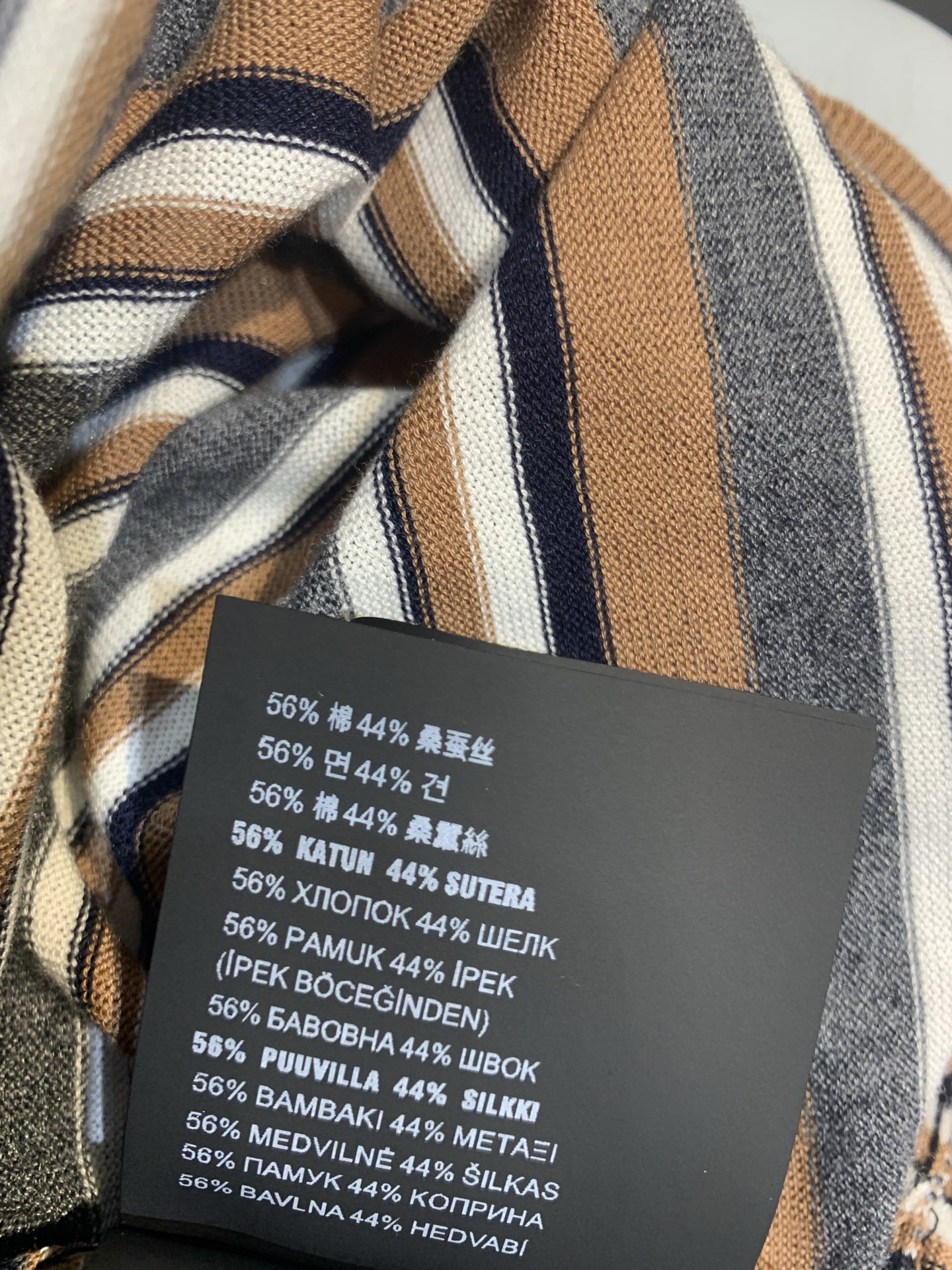 新款🔥出货啦📢 原版开发 Prad*早秋新款时髦百搭条纹针织短袖，丝棉混纺材质，柔软又透气，夏天穿超舒服