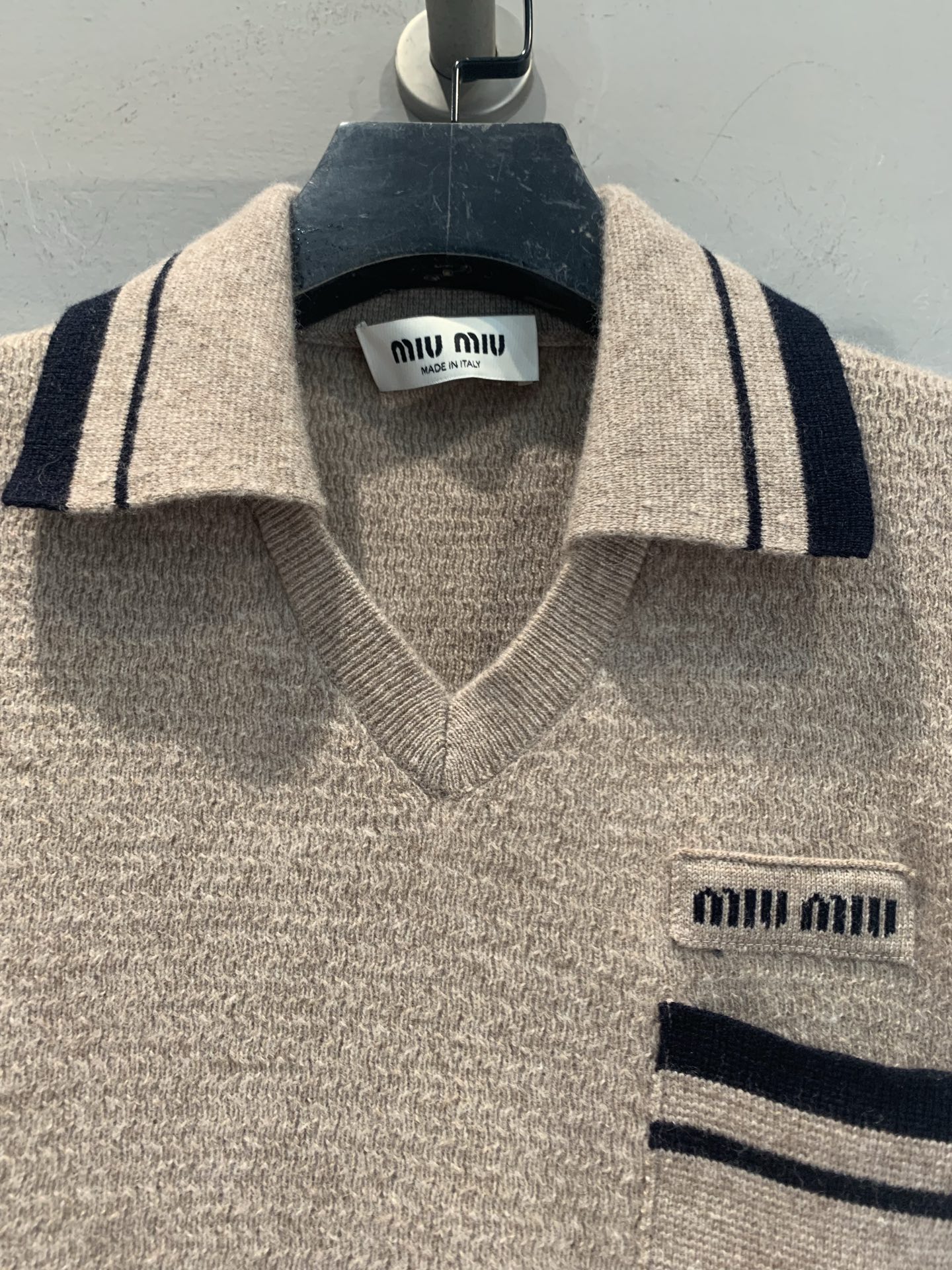 Miu Miu Preppy Polo Knit Vest