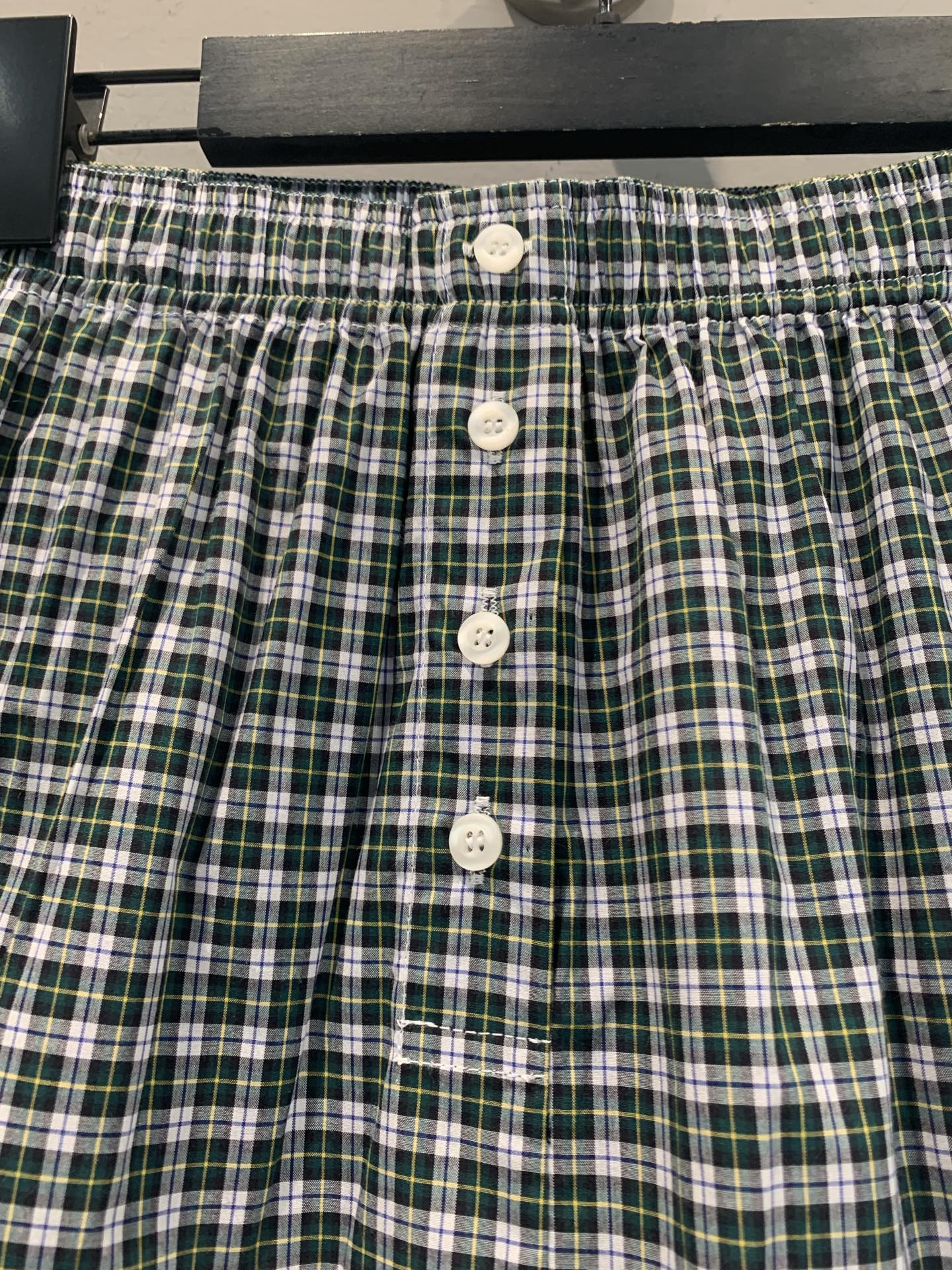 Miu Miu Green Check Mini Skirt