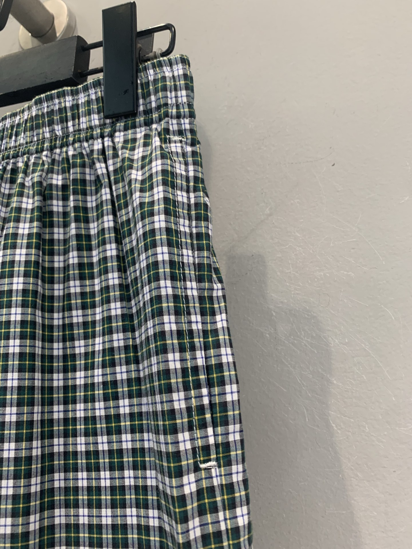 Miu Miu Green Check Mini Skirt