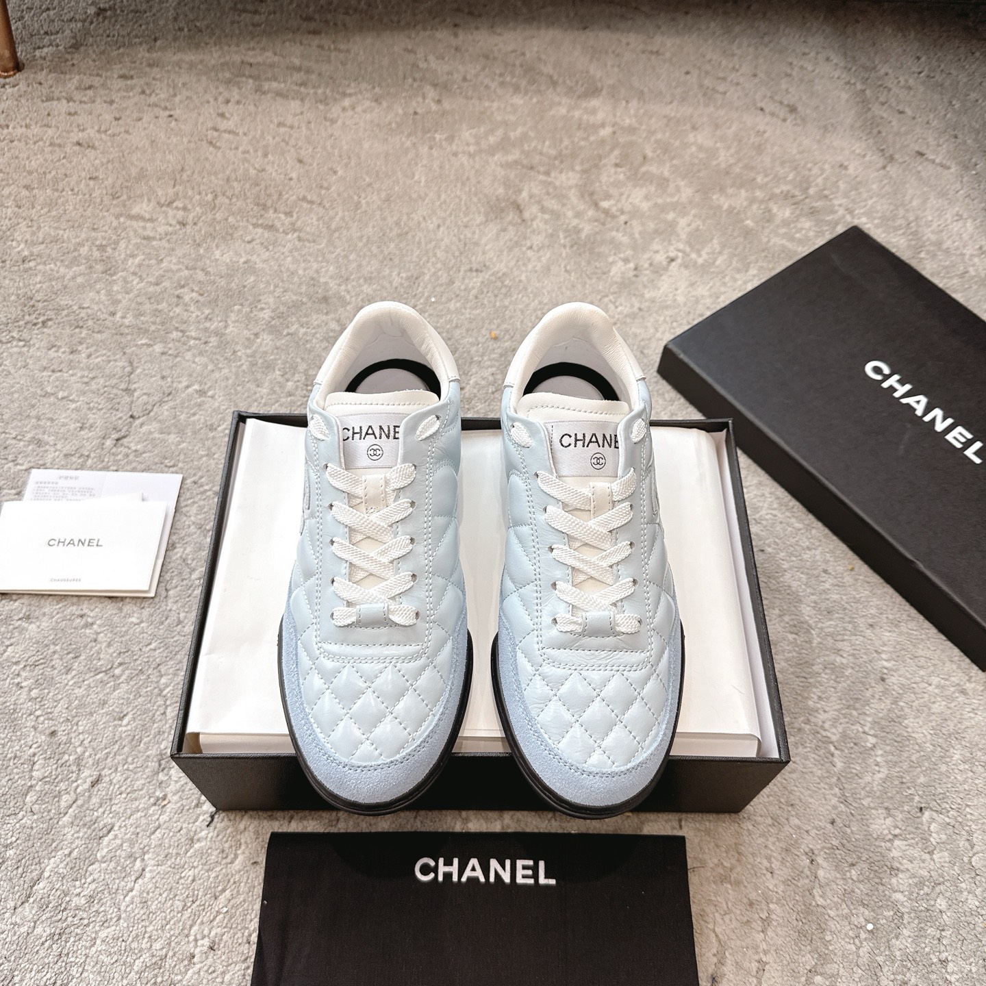 CHANEL кроссовки кежуальные обувь синхронный выпуск с официальным сайтом кежуально-спортивный стиль матовая кожа