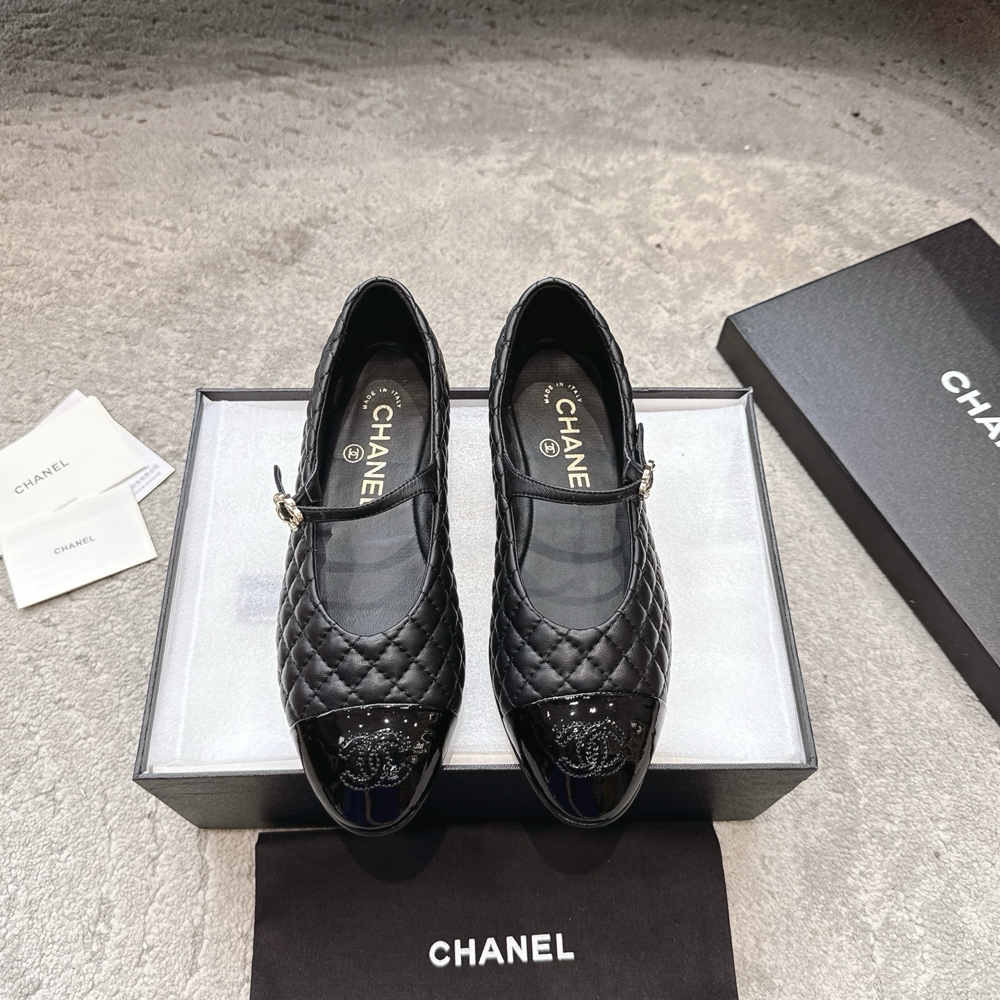 CHANEL 메리제인 돌핀 슈즈｜한정판｜오리지널 채널 소재 맞춤 제작｜99.99% 재현도