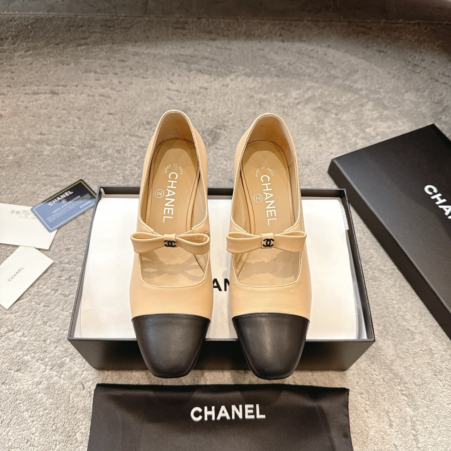 CHANEL Mary Jane лялькавыя туфлі｜лімітаваная версія｜кастомізацыя з матэрыялаў арыгінальнага канала｜99.99% дакладнасць аднаўлення