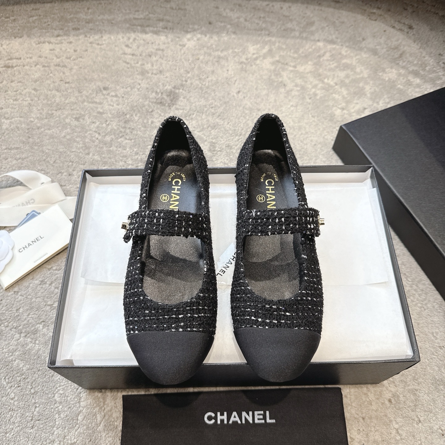 CHANEL Mary Jane лялькавыя туфлі｜лімітаваная версія｜кастомізацыя з арыгінальных матэрыялаў｜99.99% дакладнасць