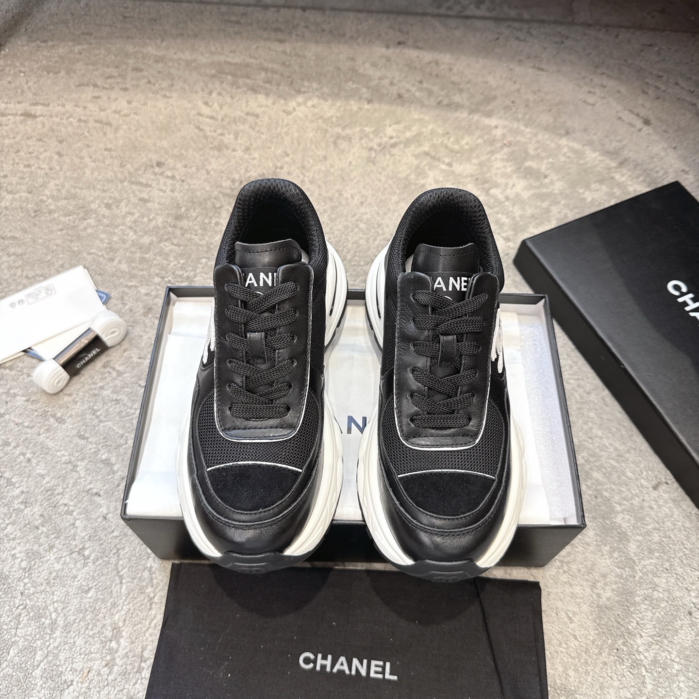 CHANEL vrijetijdsschoenen sneakers｜topklasse uit de boetiek｜meerdere ambachten + colorblock mix-and-match｜volnerf leer