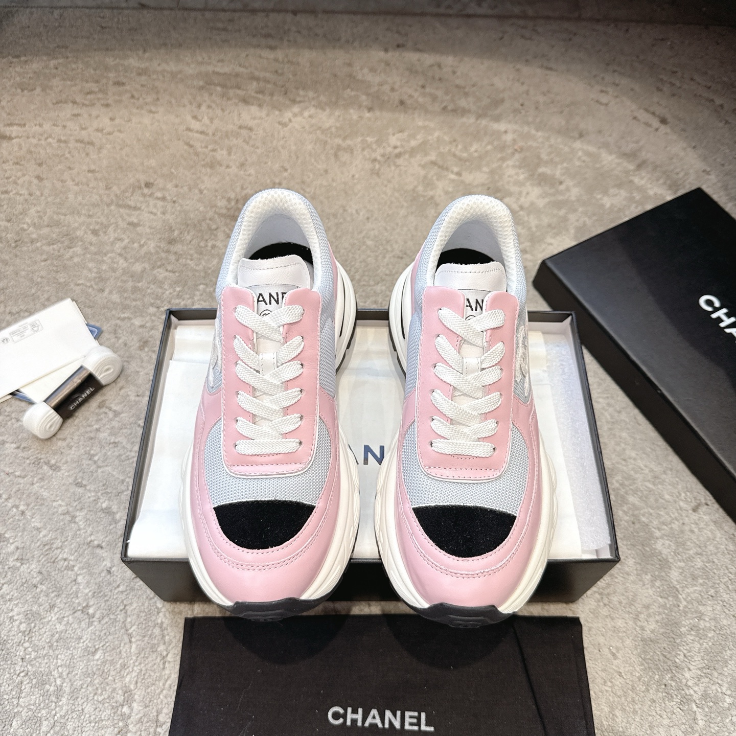 CHANEL vrijetijdsschoenen sneakers｜topklasse uit de boetiek｜meerdere ambachten + colorblock mix-and-match｜volnerf rundsleer