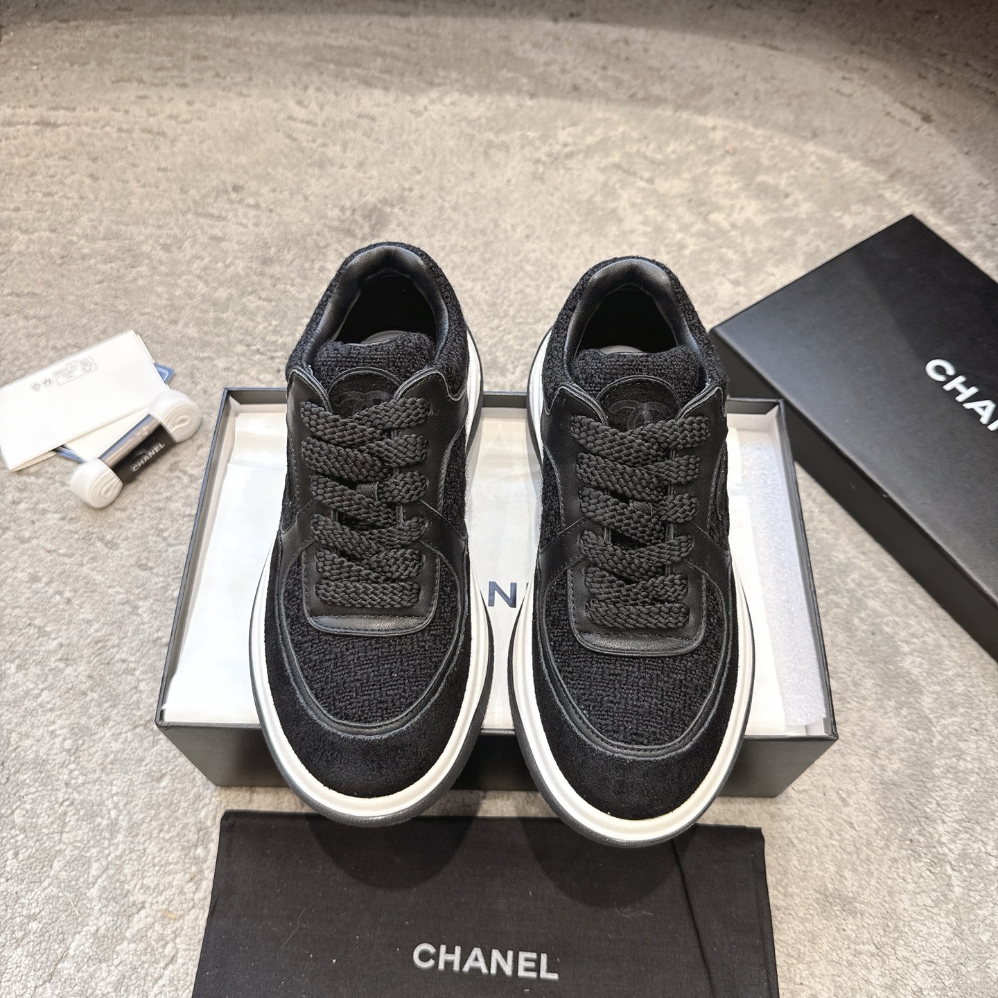 CHANEL vrijetijdsschoenen sneakers｜topklasse uit de boetiek｜meerdere ambachten + colorblock mix-and-match｜volnerf rundsleer