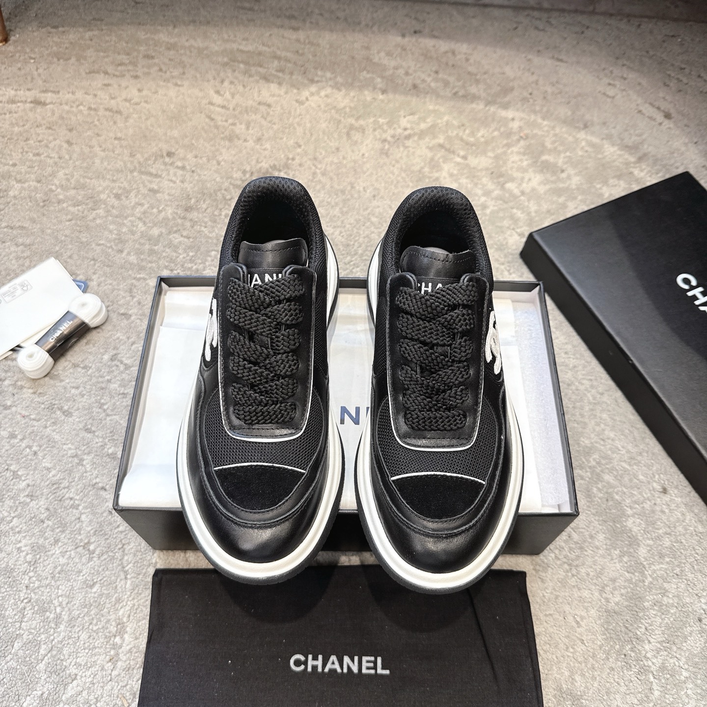 CHANEL vrijetijdsschoenen sneakers｜topklasse uit de boetiek｜meerdere ambachten + colorblock mix & match｜volnerf leer
