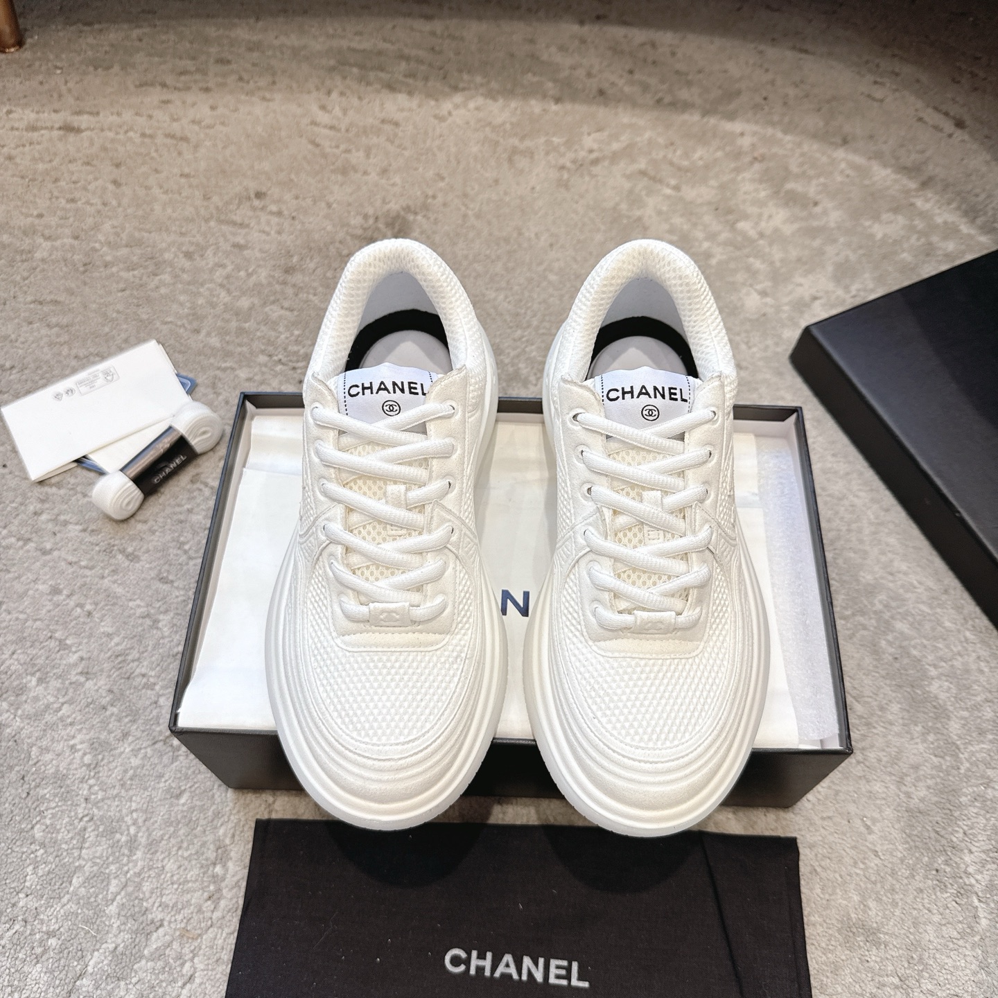 CHANEL vrijetijdsschoenen sneakers｜topklasse uit de boetiek｜meerdere ambachten + colorblock mix-and-match｜volnerf rundsleer