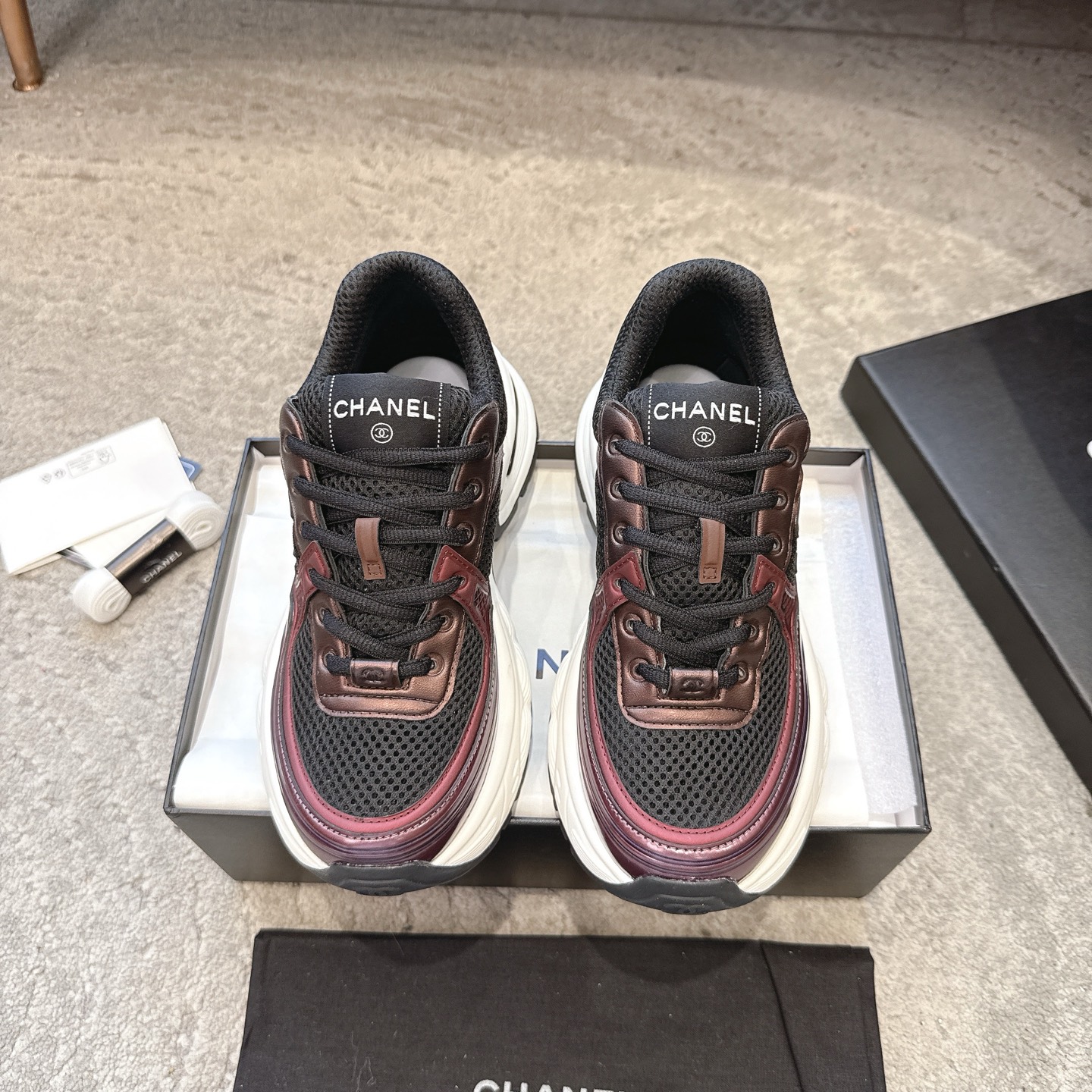 CHANEL vrijetijdsschoenen sneakers｜Topklasse uit de boetiek｜Meerdere ambachten + colorblock mix-and-match｜Volnerf leer