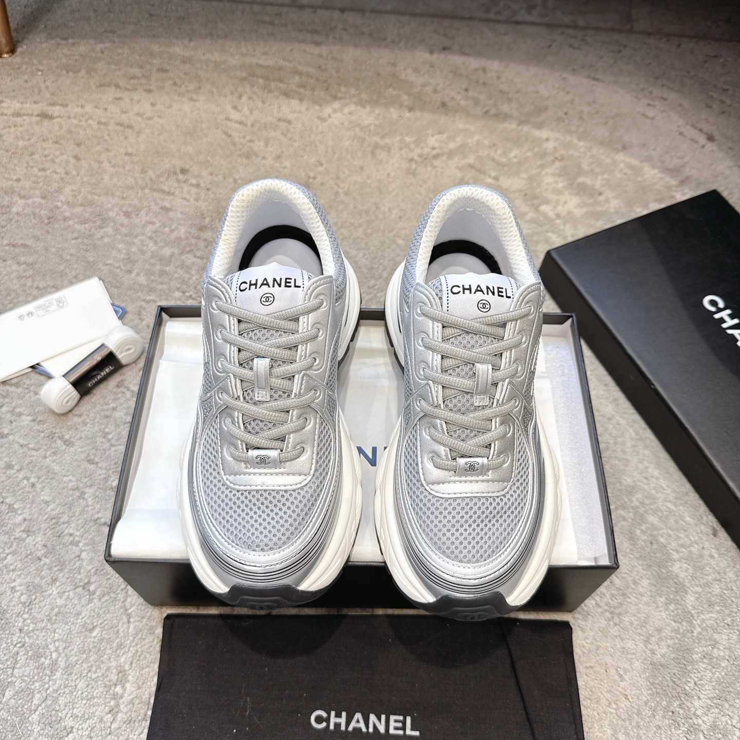 CHANEL vrijetijdsschoenen sneakers｜topklasse uit de boetiek｜meerdere ambachten + colorblock mix-and-match｜volnerf rundsleer