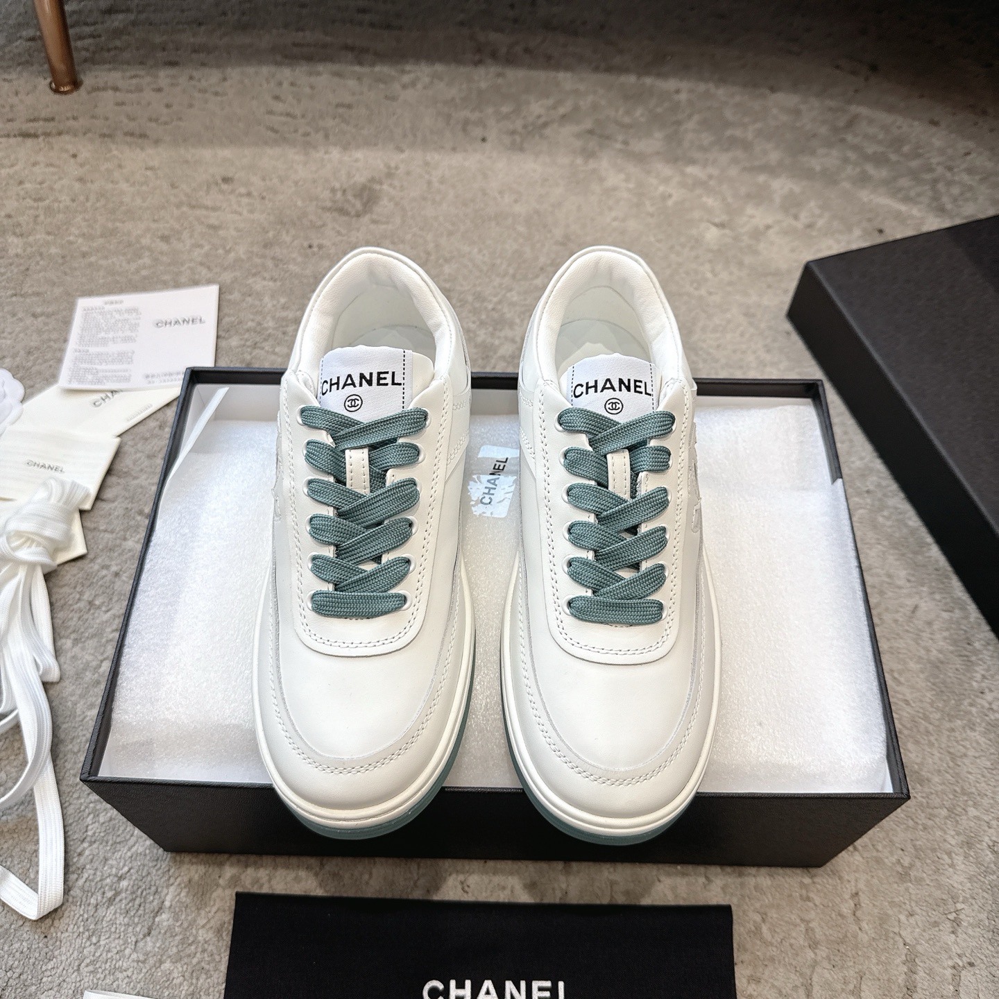 CHANEL Casual Shoes Sneakers | Boutique Top Grade | Multi-craft + Color-block Mix | Top-grain Leather