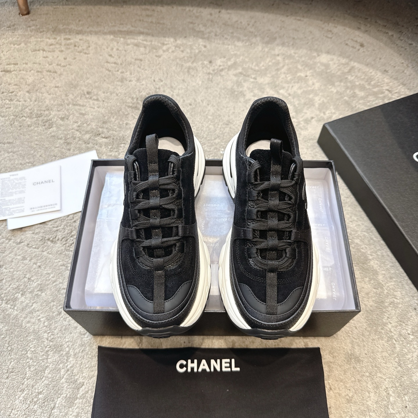 CHANEL vrijetijdsschoenen sneakers｜topklasse uit de boetiek｜meerdere ambachten + colorblock mix-and-match｜volnerf leer