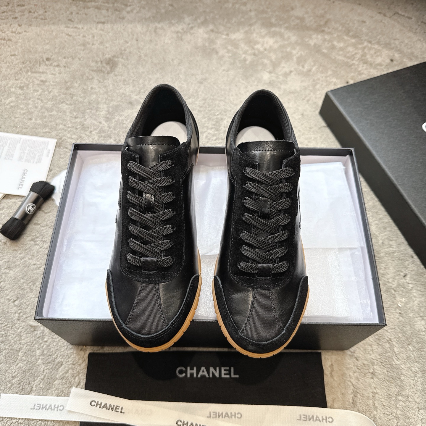 CHANEL vrijetijdsschoenen sneakers｜topklasse boetiek｜meerdere ambachten + colorblock mix-and-match｜volnerf leer