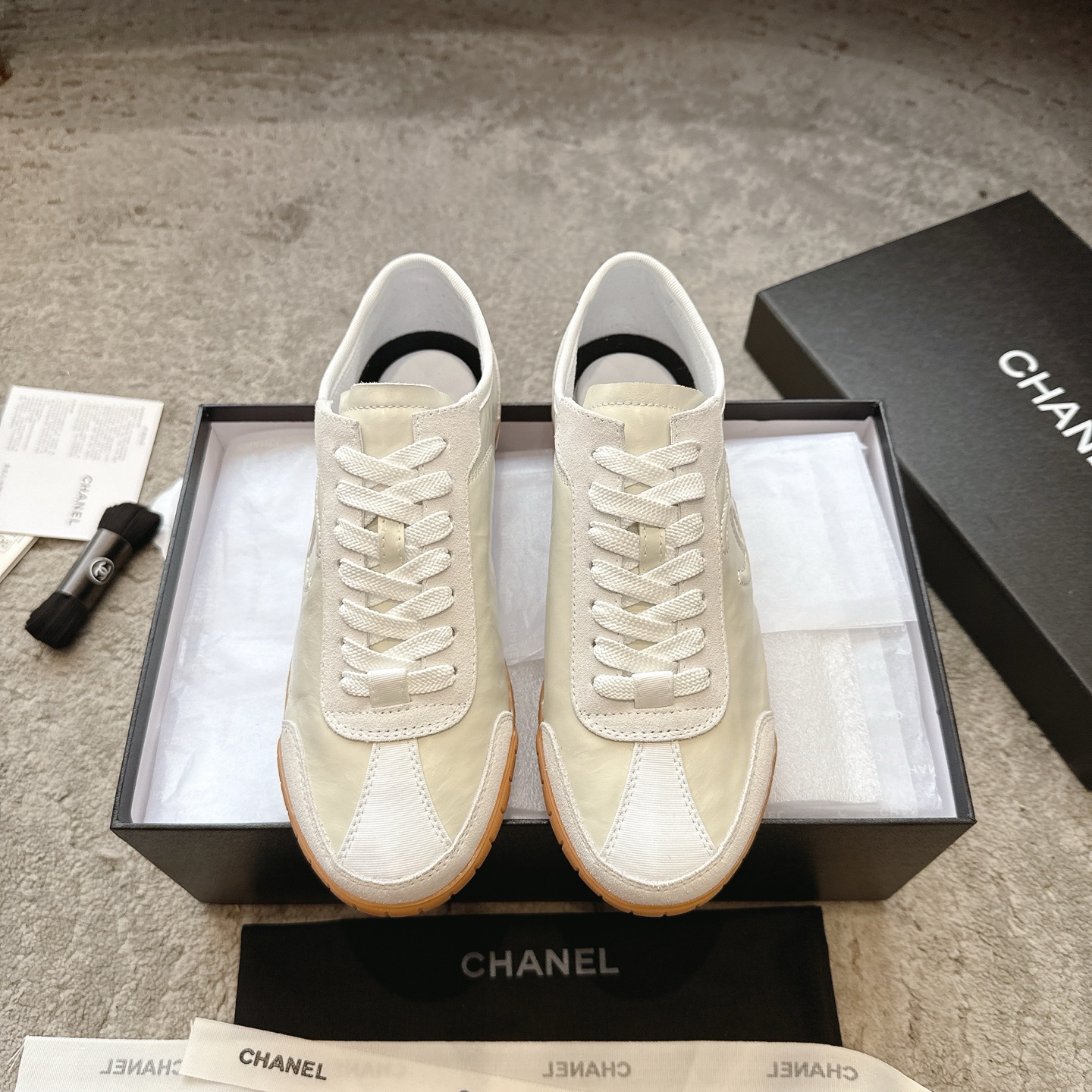 CHANEL vrijetijdsschoenen sneakers｜topklasse boetiek｜meerdere ambachten + colorblock mix-and-match｜volnerf leer
