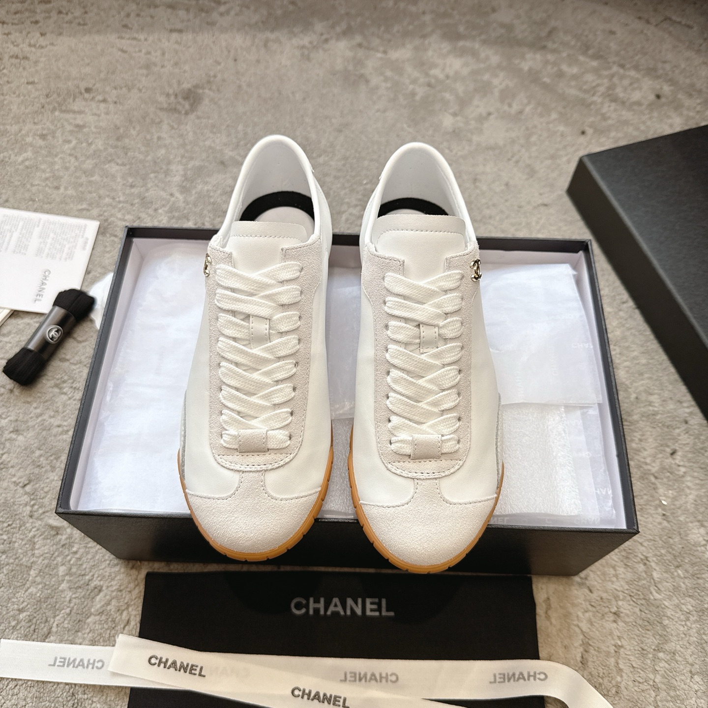 CHANEL vrijetijdsschoenen sneakers｜topklasse boetiek｜meerdere ambachten + colorblock mix-and-match｜volnerf leer