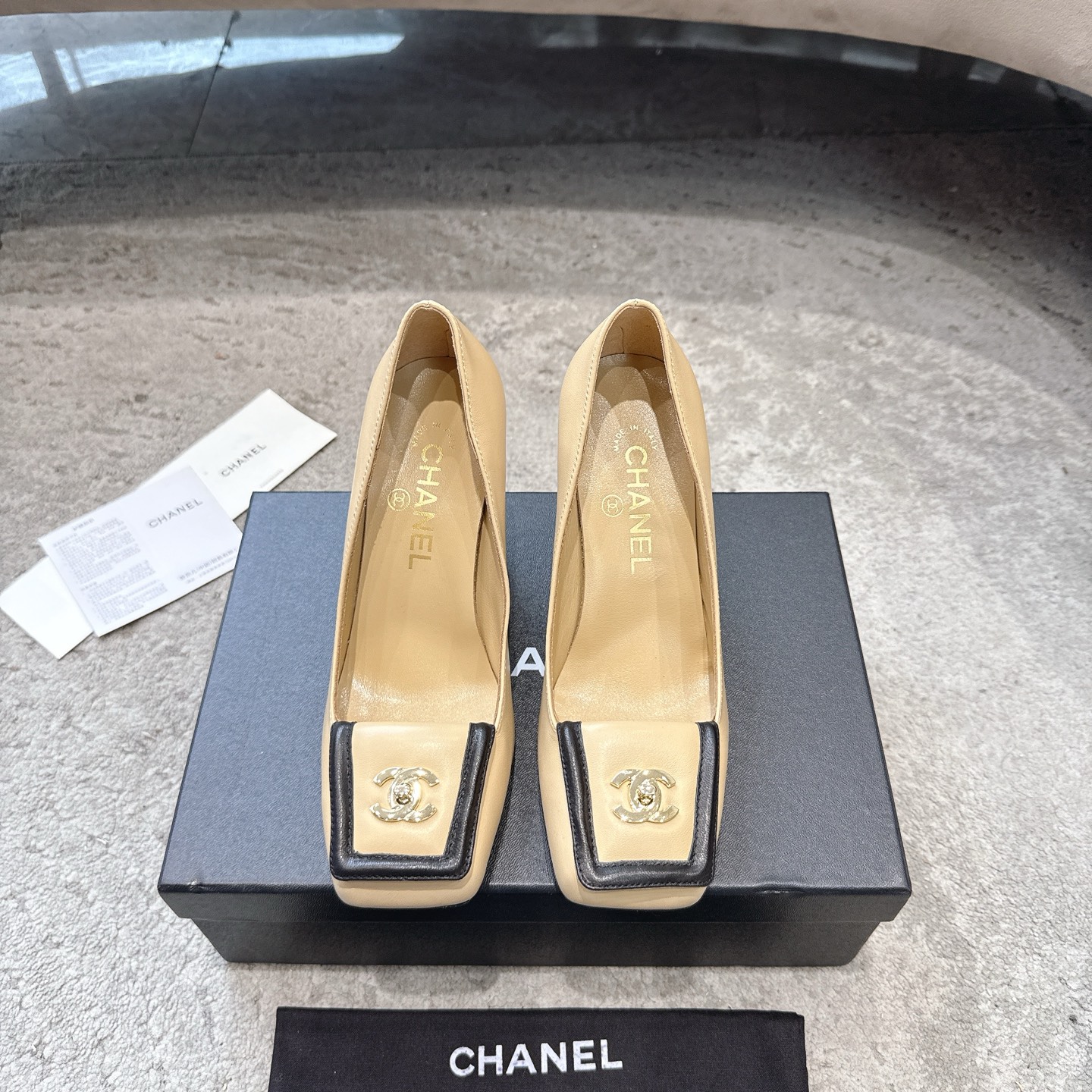 CHANEL Mary Jane sandalen catwalkmodel schapenleren binnenvoering Italiaanse echte leren zool huidverhelderend en stijlvol