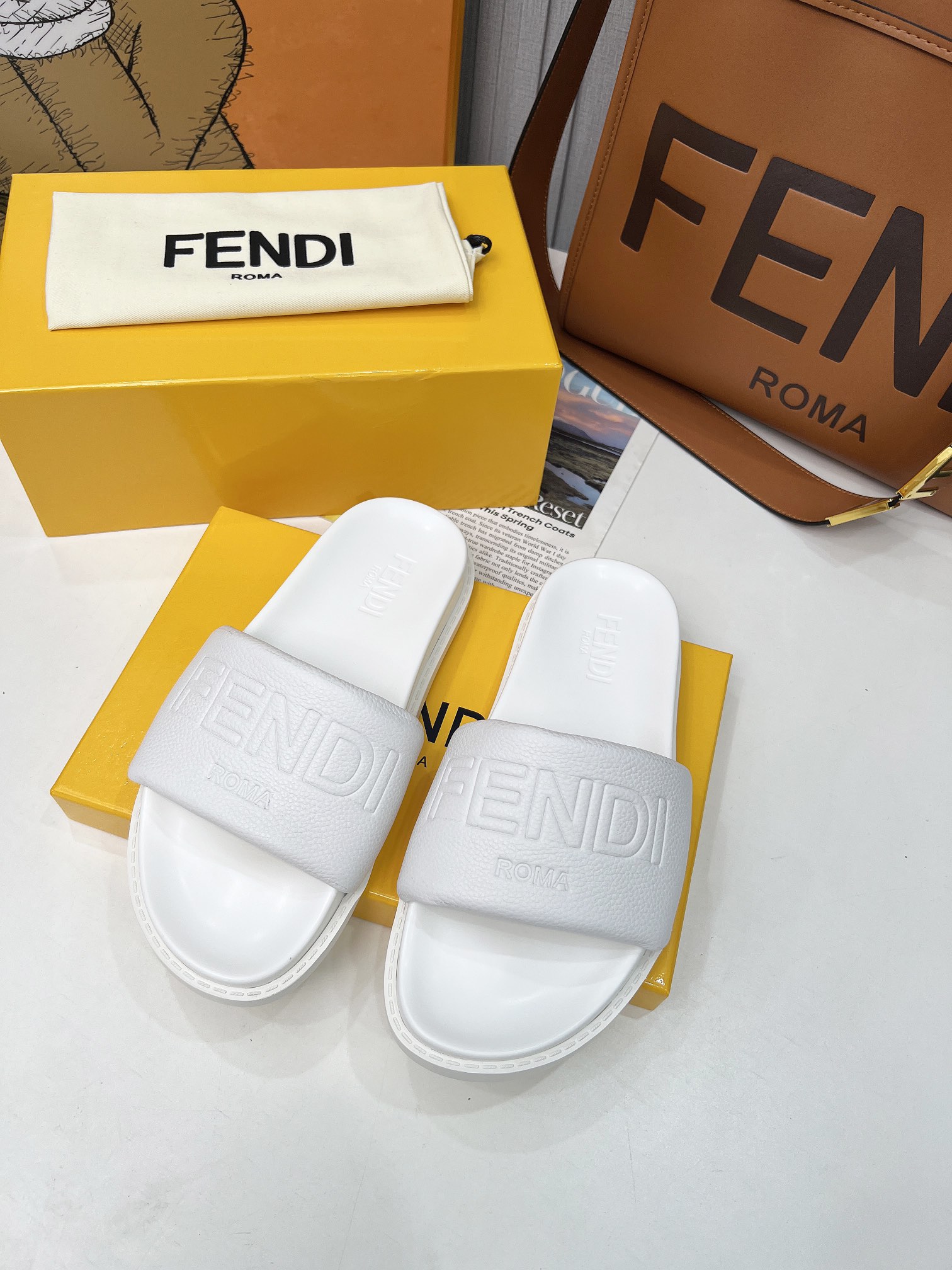 Fendi Shoes Sandals Buy 1:1
 Cowhide Sheepskin Summer Collection