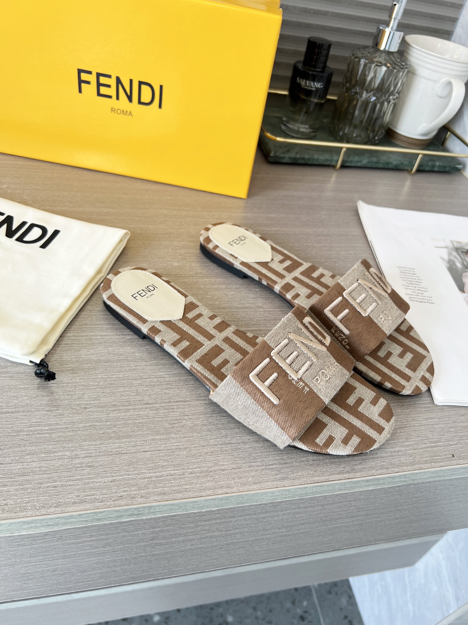 Fendi Shoes Sandals Sheepskin Summer Collection