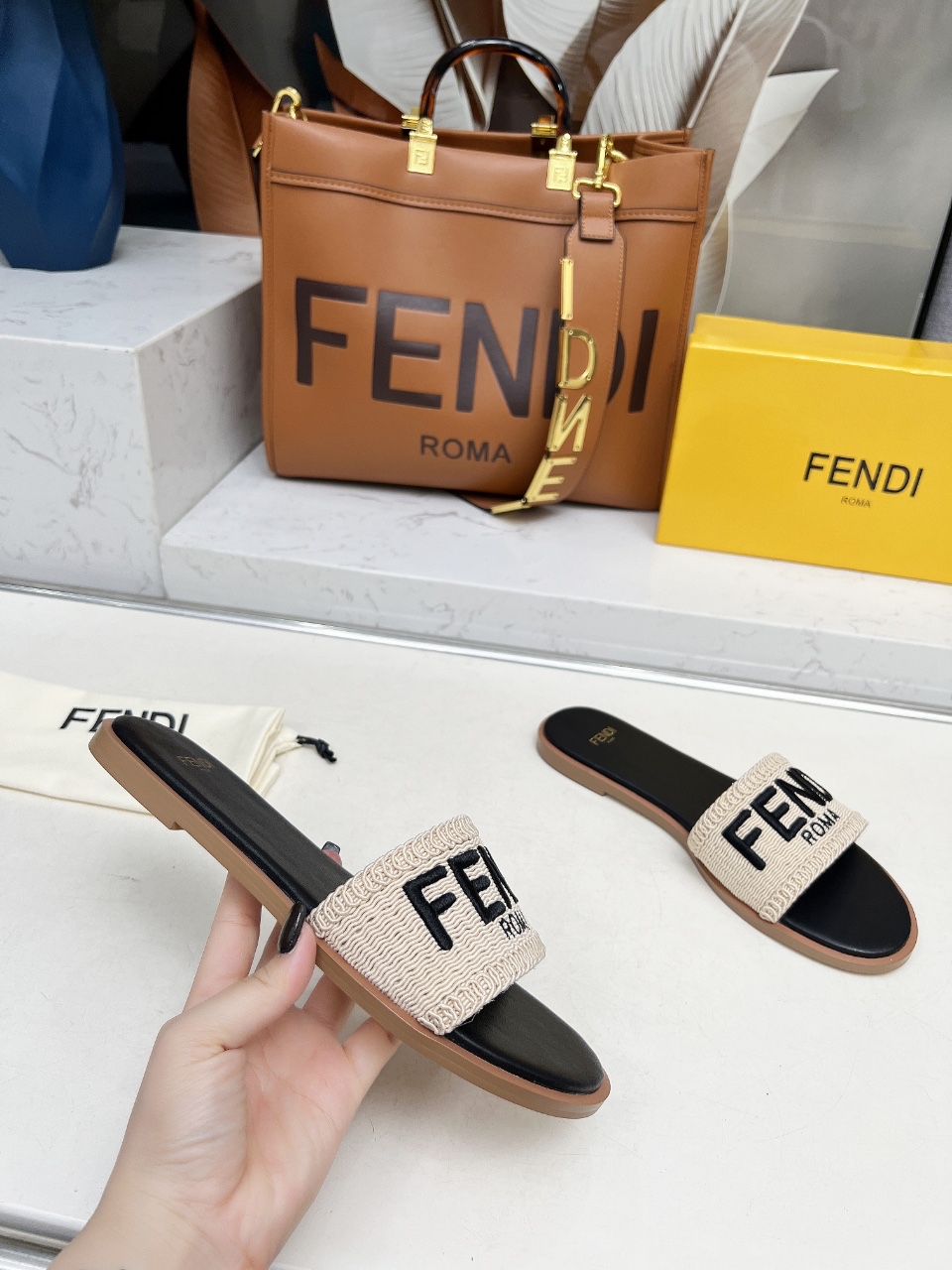 Fendi Summer Slides: Genuine Leather, Comfortable & Fashionable Sandals 7 i1744446309042 3089 0 5